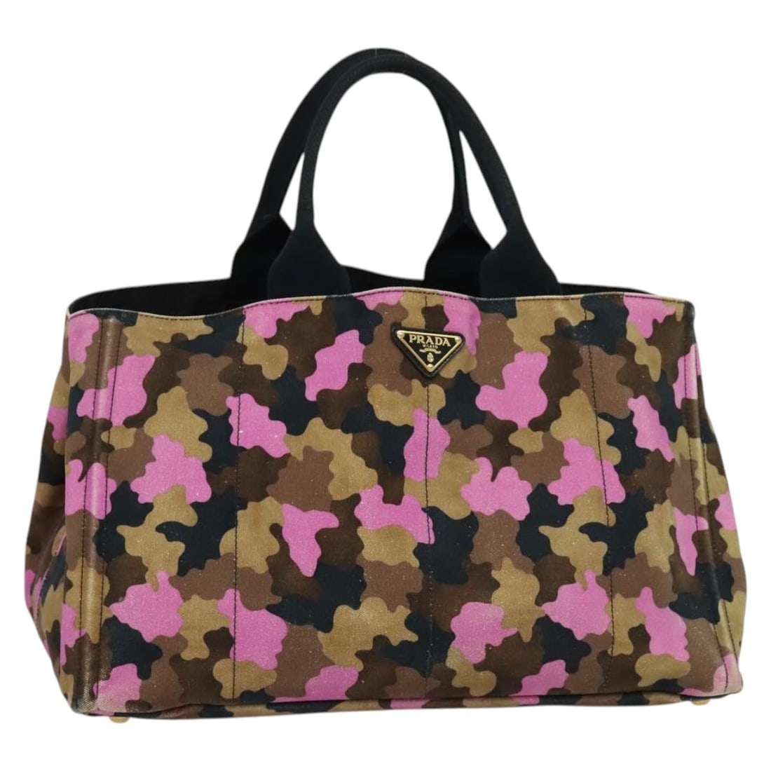 Prada Canapa Multicolour Canvas Open Tote Bag Italy 40cm: Prada Canapa Multicolour Canvas Open Tote Bag Italy 40cm This Prada Canapa Open Tote is crafted from multicolour canvas and features a spacious open-top design. Designed for women, it offers ample sto
