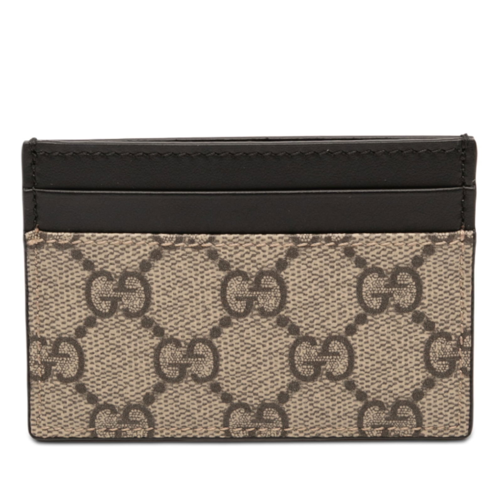 Gucci GG Supreme Coated Canvas Brown Card Case Made in Italy (1 of 9)