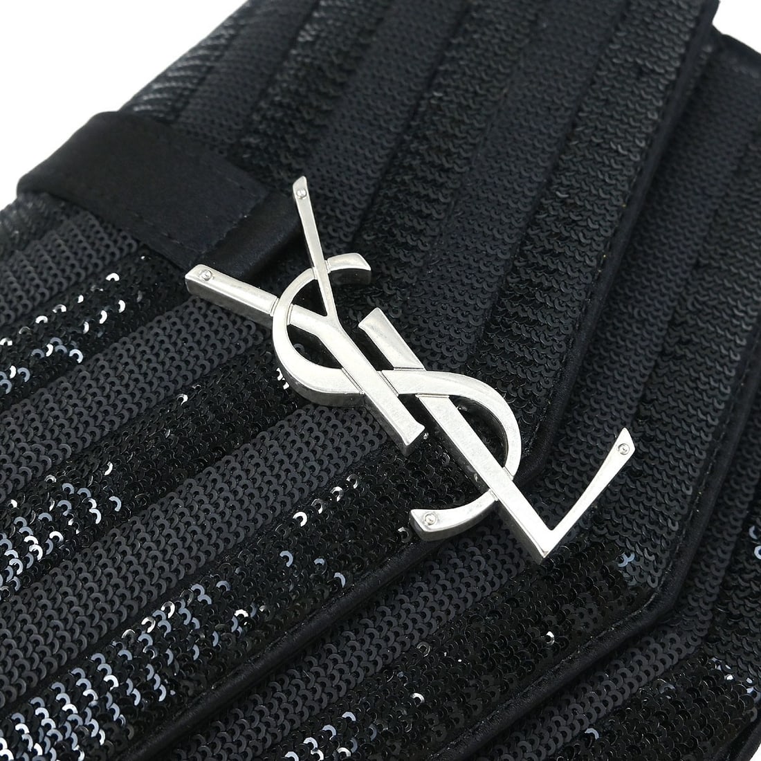 Saint Laurent Sulpice Black Sequins Shoulder Bag ARS575046.0719 - 3