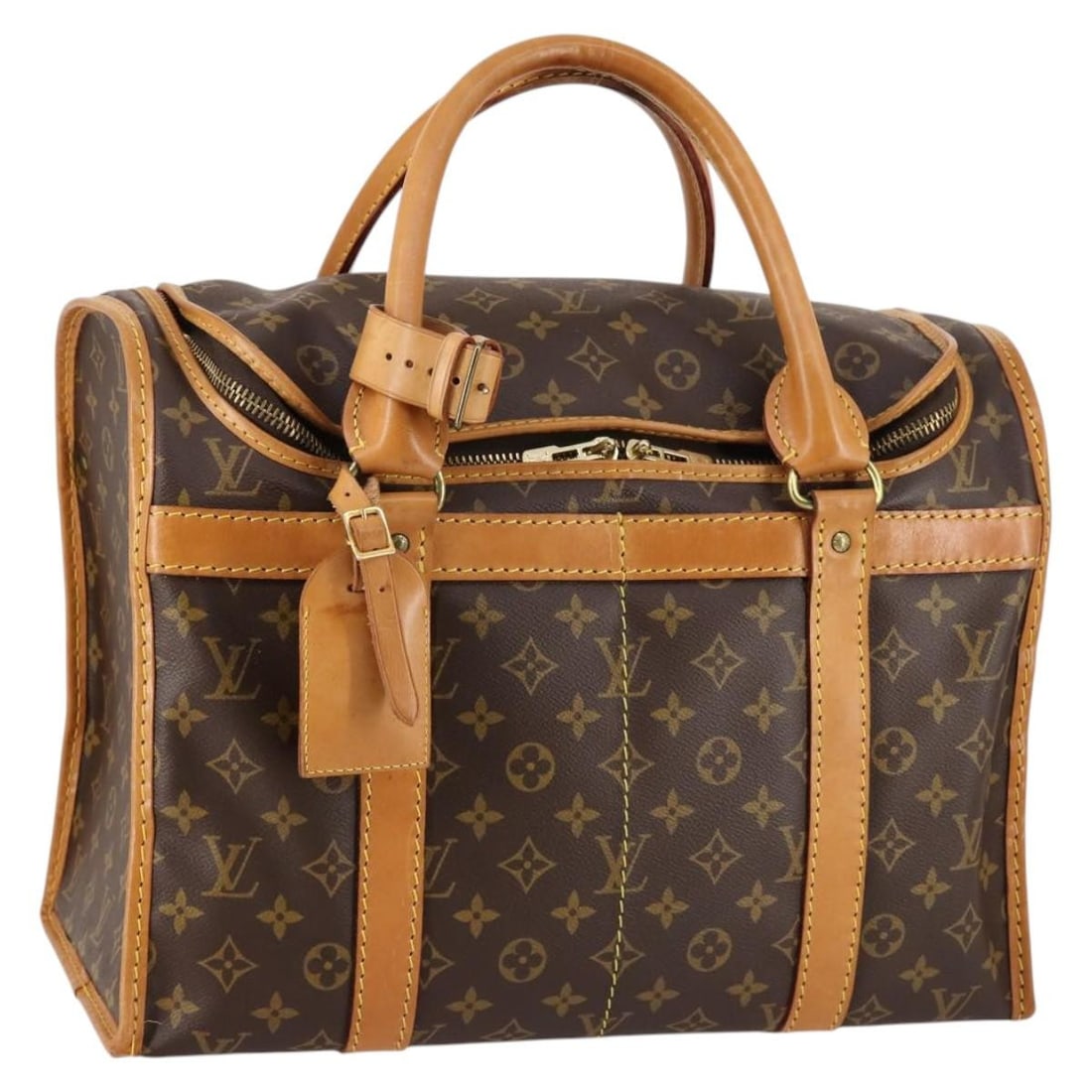 Louis Vuitton Monogram Sac Shan 40 Pet Carry Bag M42024 Vintage Auth (1 of 18)