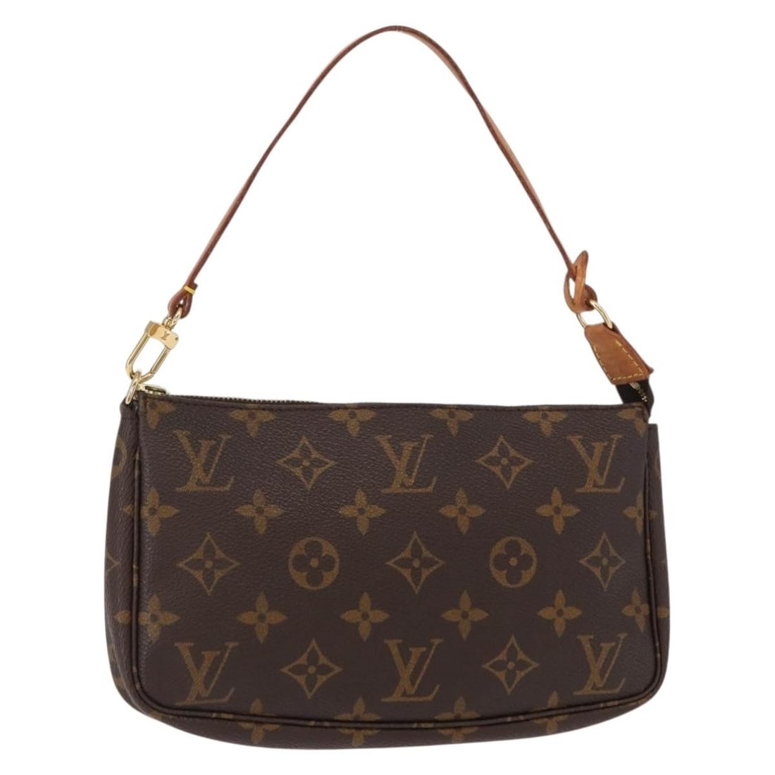 LOUIS VUITTON Monogram Pochette Accessoires Pouch M51980 France: LOUIS VUITTON Monogram Pochette Accessoires Pouch M51980 France This Louis Vuitton Monogram Pochette Accessoires Pouch is a stylish and functional accessory crafted from durable Monogram Canvas. Origi
