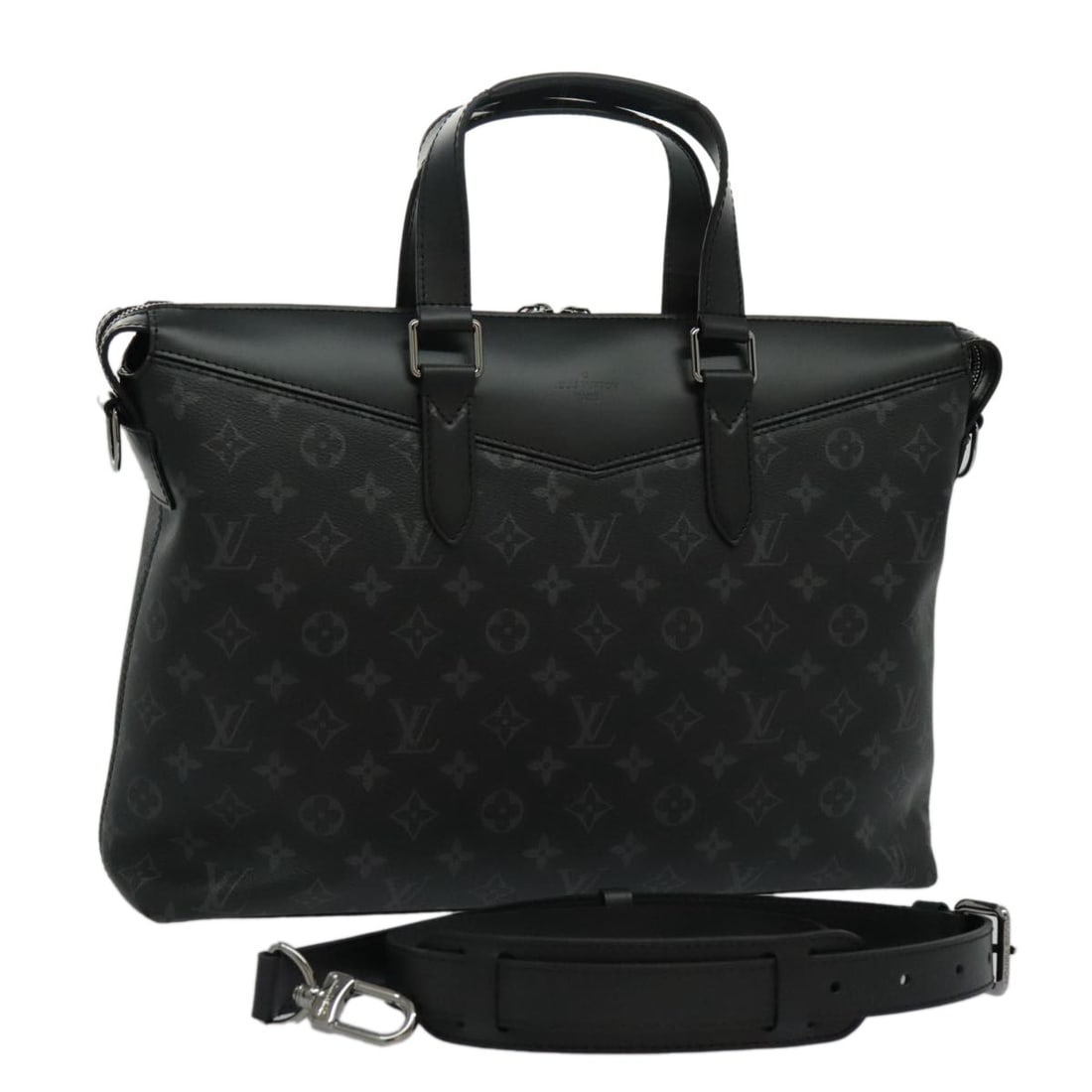 LOUIS VUITTON Monogram Eclipse Explorer Business Bag M40566 with Accessories (1 of 18)