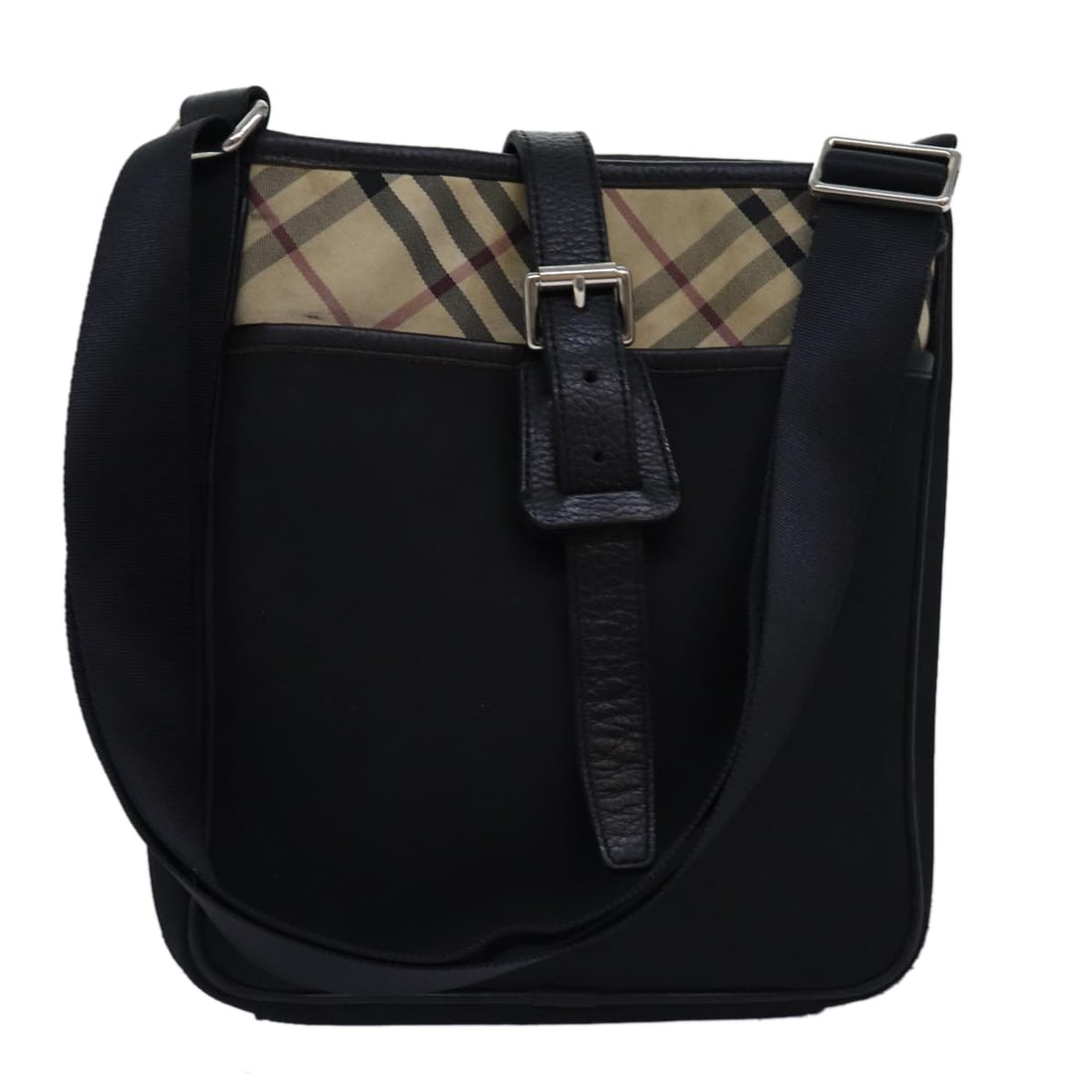 Burberry Vintage Check Nylon Messenger Bag with Front Flap Pocket (1 of 18)