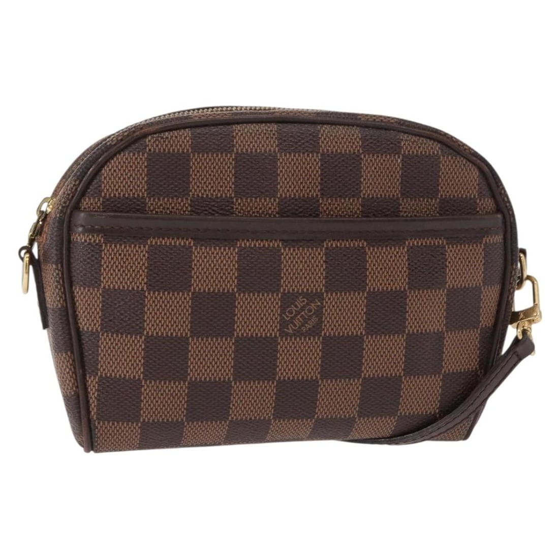 Ipanema Pochette Shoulder Bag Canvas by Louis Vuitton Brown: Ipanema Pochette Shoulder Bag Canvas by Louis Vuitton Brown The Louis Vuitton Ipanema Pochette is a compact shoulder bag crafted from durable brown canvas. Designed for women, this pre-owned accessory