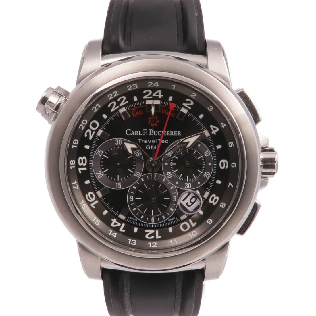 Patravi TravelTec GMT Chronograph Automatic Stainless Steel Men's Watch 10620.08 (1 of 16)
