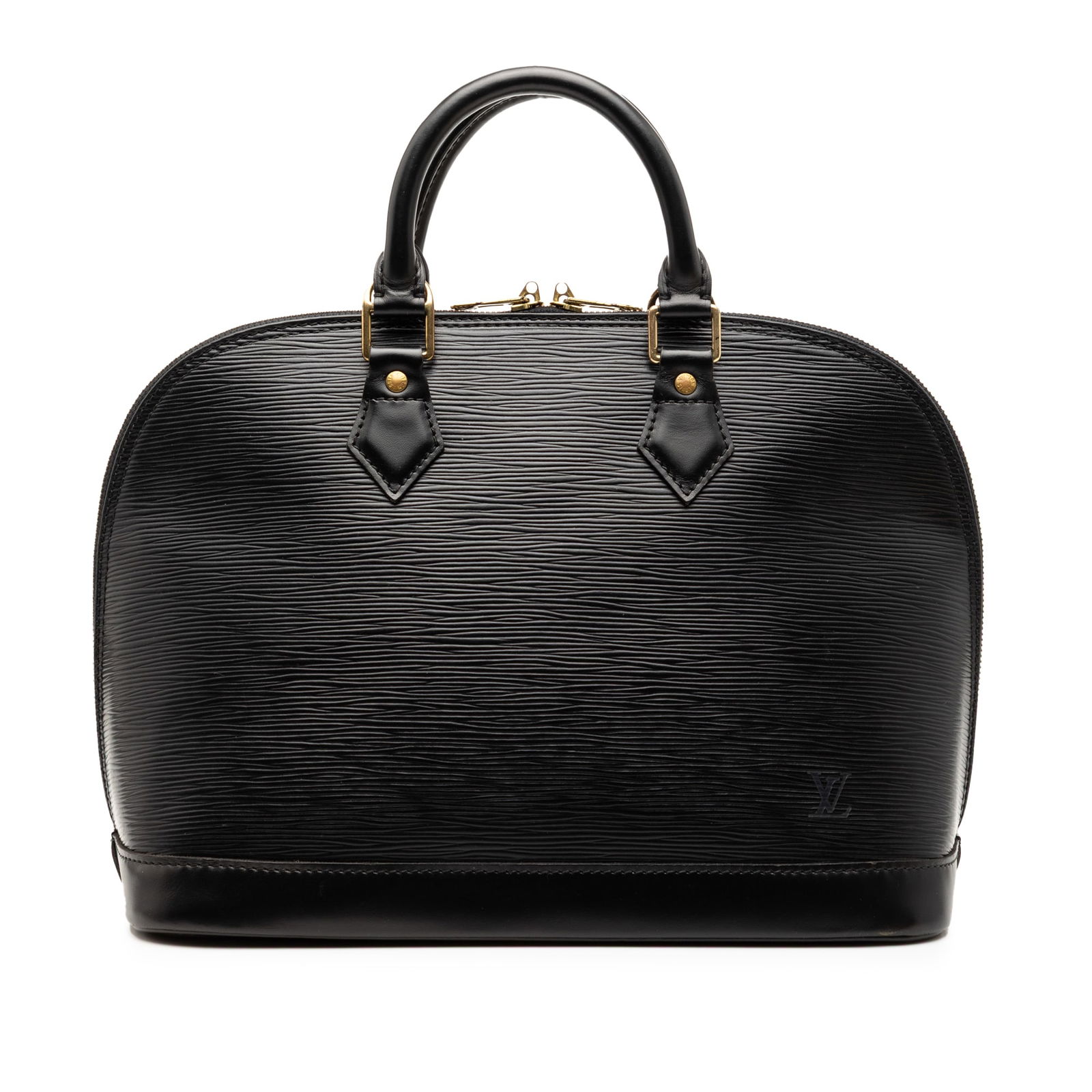 Black Epi Leather Alma PM Bag by Louis Vuitton (1 of 9)