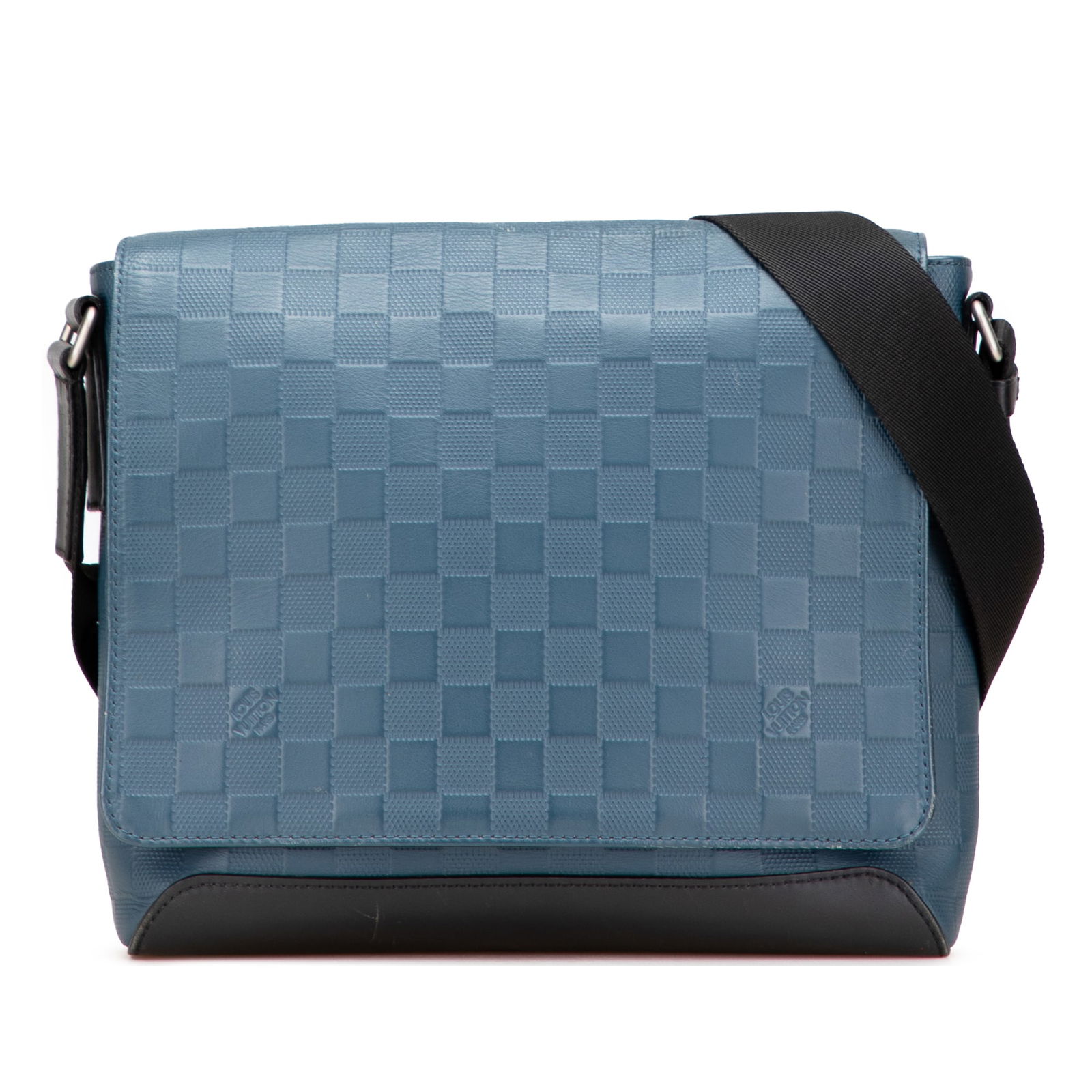 Louis Vuitton Damier Infini District PM Leather Bag Blue (1 of 11)
