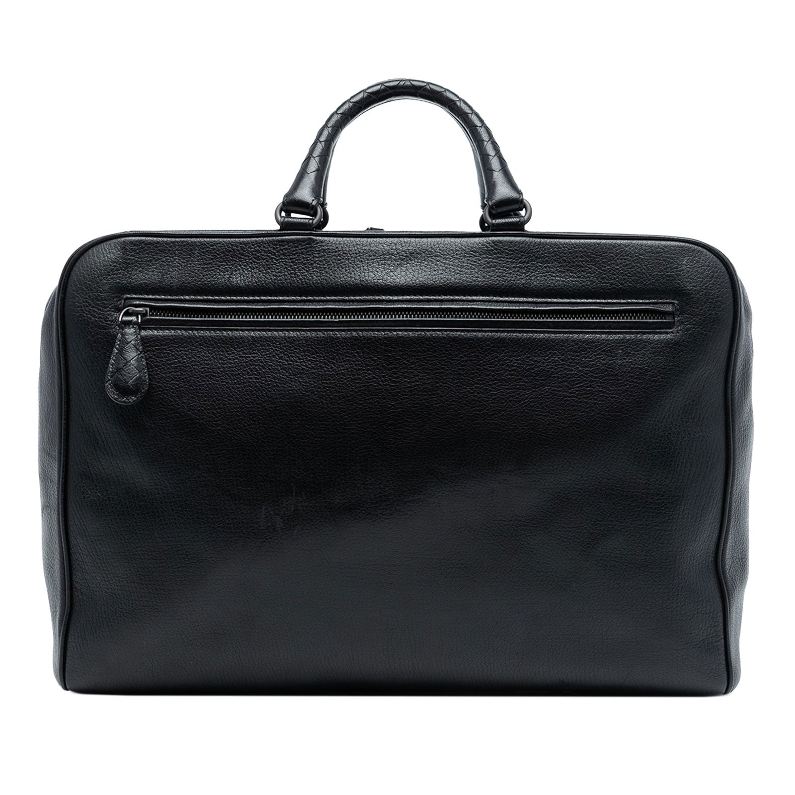 Madras Sfumato Brera Shoulder Bag by Bottega Veneta Black Leather (1 of 7)