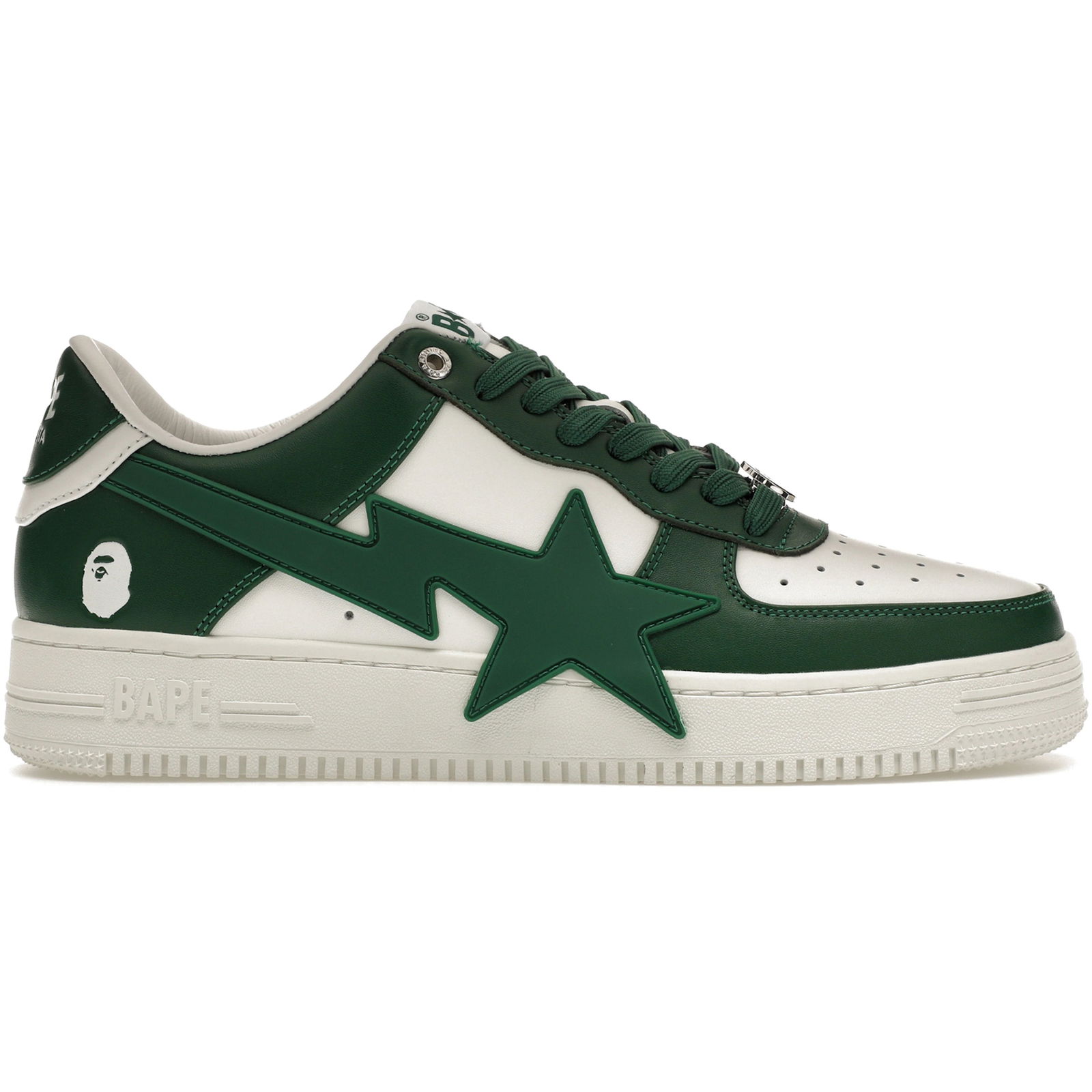 A Bathing Ape Bape Sta OS Green Sneakers Size 10 Men 11.5 Women: A Bathing Ape Bape Sta OS Green Sneakers Size 10 Men 11.5 Women Authentic A Bathing Ape Bape Sta OS Green sneakers in un-used and unworn condition. Features a men's size 10 and women's size 11.5. Spec