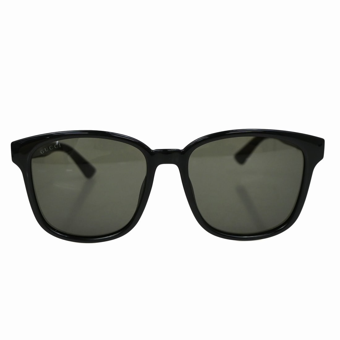 Black Plastic Gucci Eyewear Sunglasses with Interlocking G Detail (1 of 10)