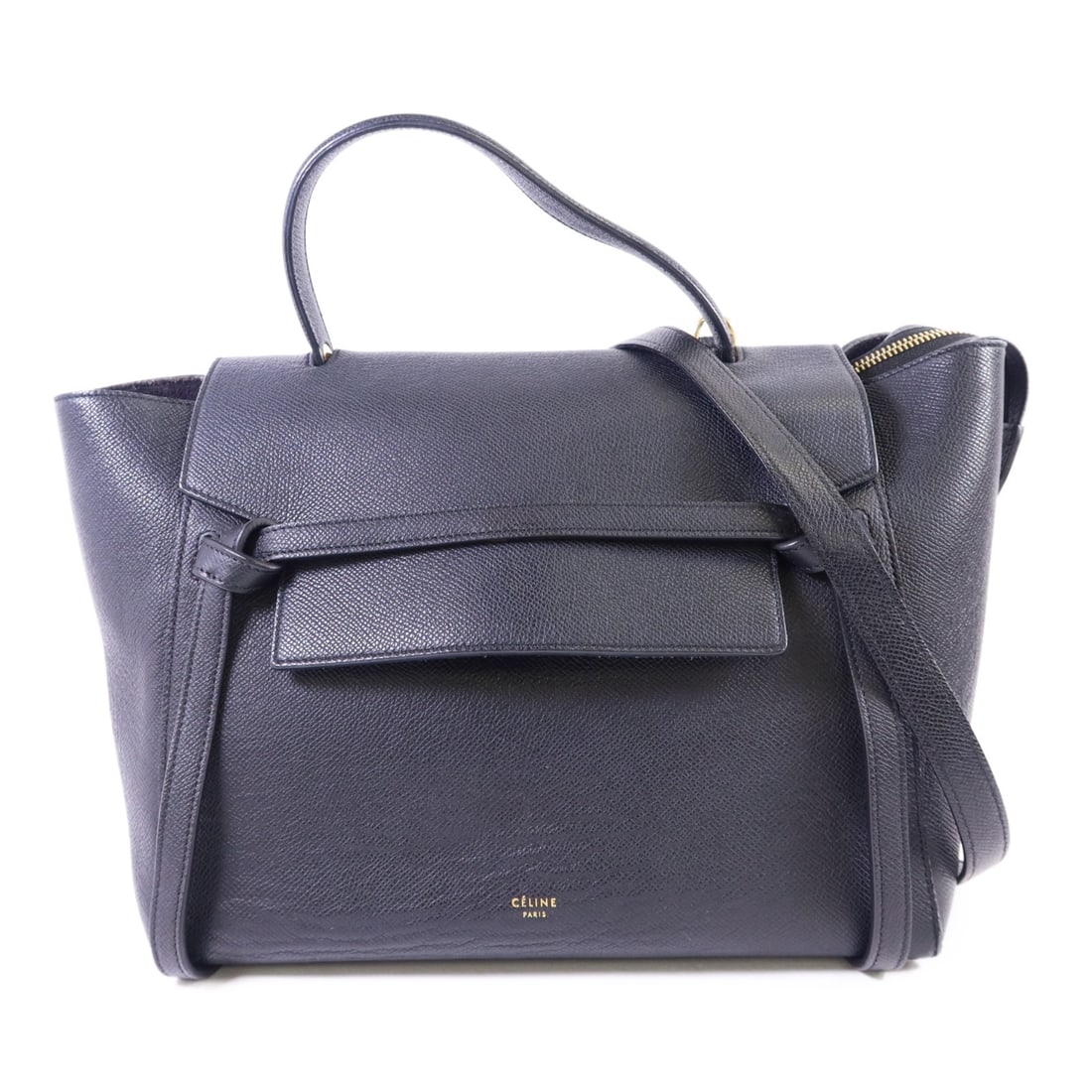 Celine Belt Bag Black Calfskin Leather GHW Two Way Shoulder Purse (1 of 18)