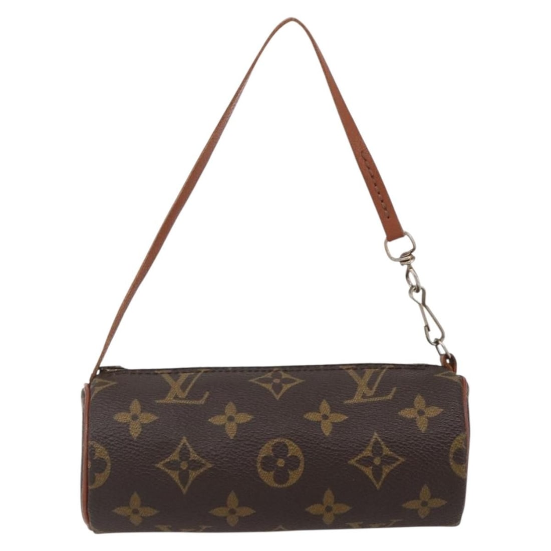 Louis Vuitton Monogram Canvas Papillon Pochette Shoulder Bag: Louis Vuitton Monogram Canvas Papillon Pochette Shoulder Bag Louis Vuitton Papillon Pochette crafted in iconic monogram canvas designed for women. This compact pouch features a brown color and showcas