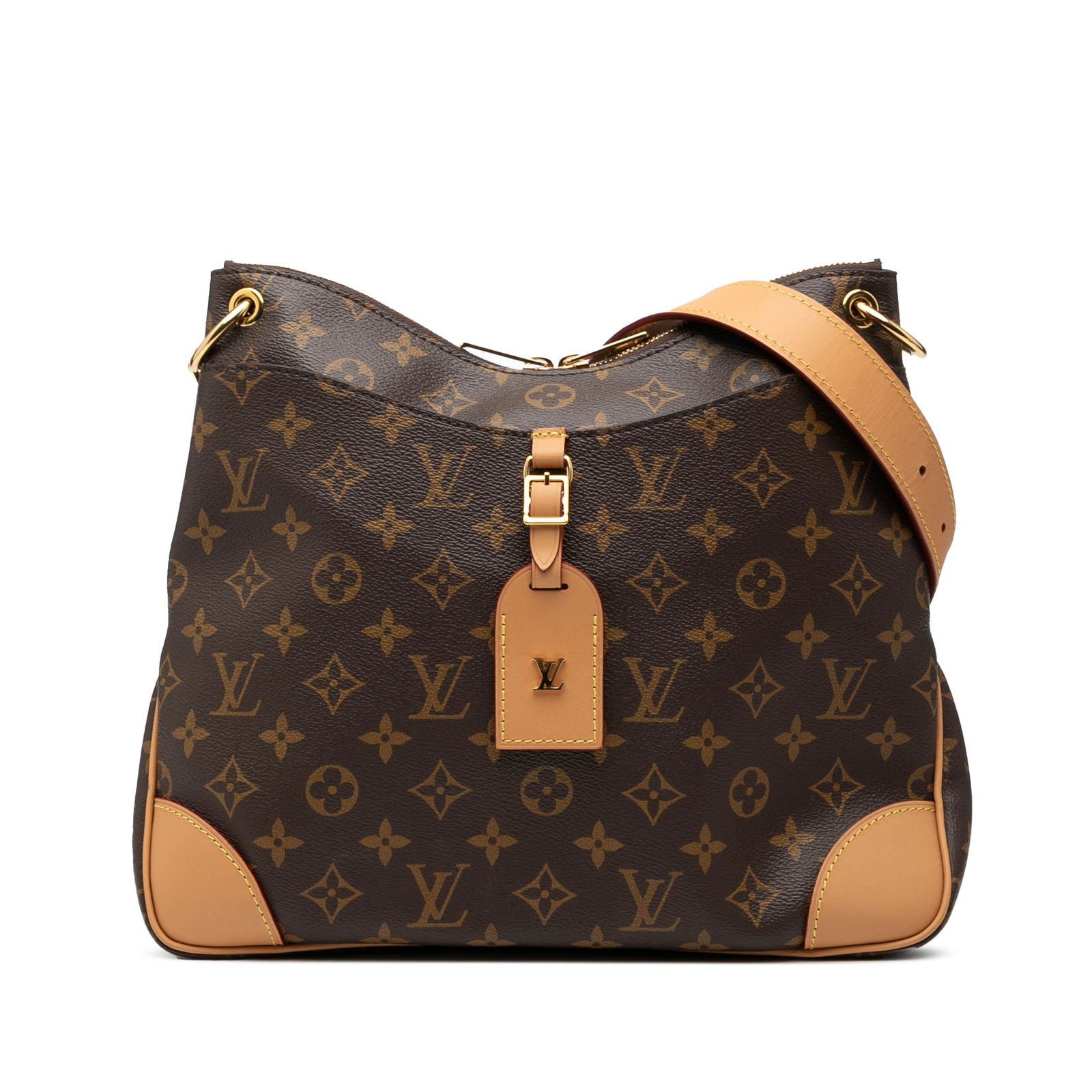 Louis Vuitton Odeon MM Shoulder Bag Monogram Canvas with Vachetta Leather Trim (1 of 6)