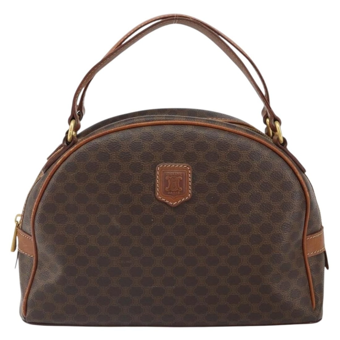 Vintage Macadam Canvas and Leather Handbag by Celine 28cm (1 of 18)