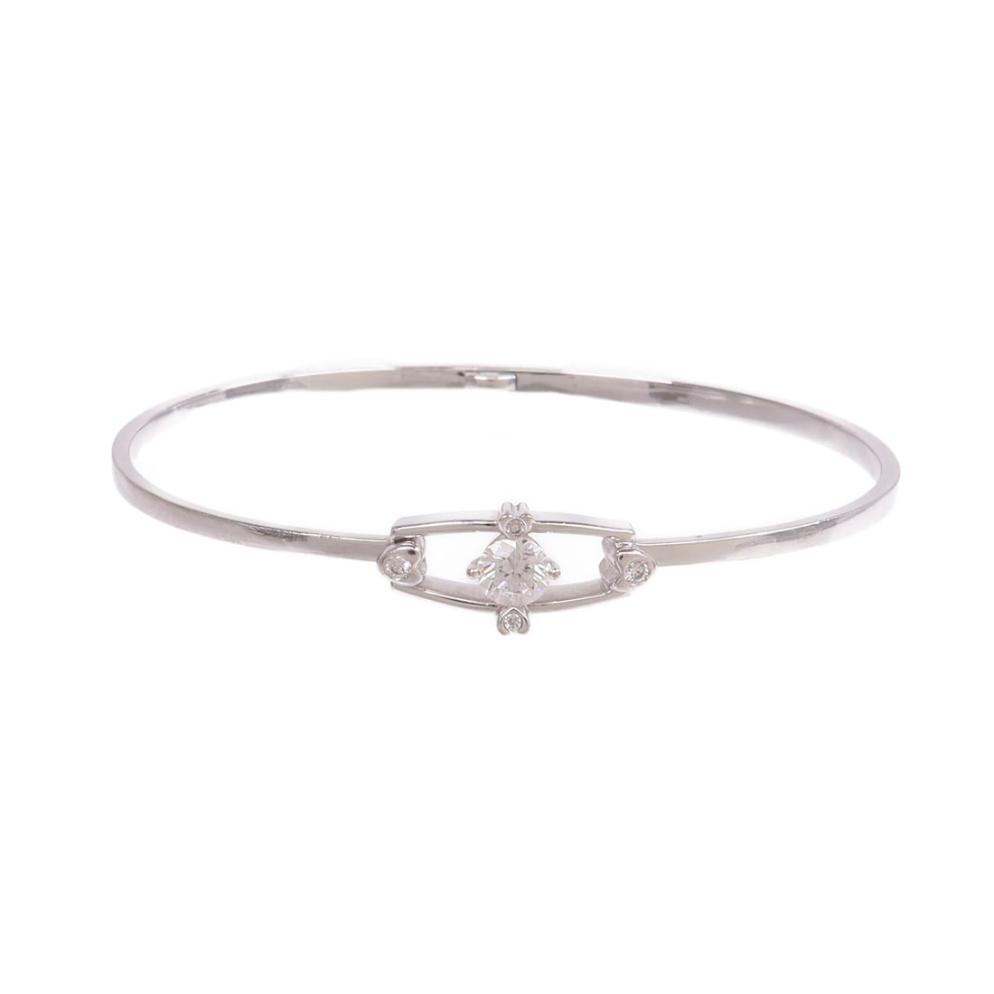 Diamond Accent Bracelet in 18K White Gold by JEWELRY (1 of 14)