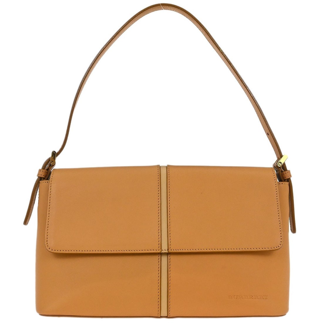 Leather Beige Shoulder Bag by Burberry Vintage Model: Leather Beige Shoulder Bag by Burberry Vintage Model This vintage Burberry shoulder bag is crafted from beige leather and designed for women. It features a classic silhouette suitable for everyday use