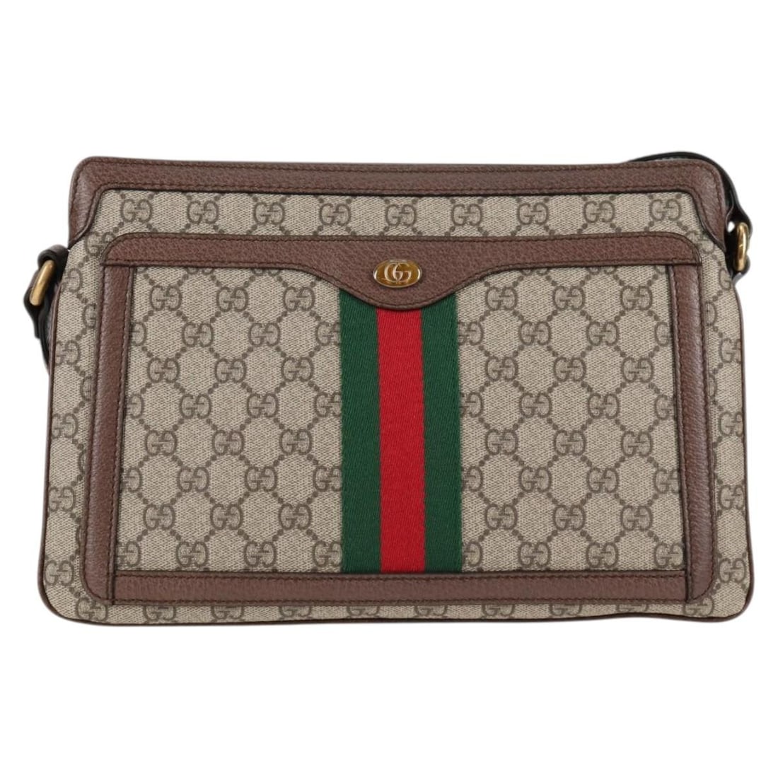 Ophidia GG Coated Canvas Shoulder Bag by Gucci Beige 31x21x5cm: Ophidia GG Coated Canvas Shoulder Bag by Gucci Beige 31x21x5cm The Gucci Ophidia Zip Shoulder Bag is crafted from beige GG coated canvas with leather trim. Designed for women, this shoulder bag featur