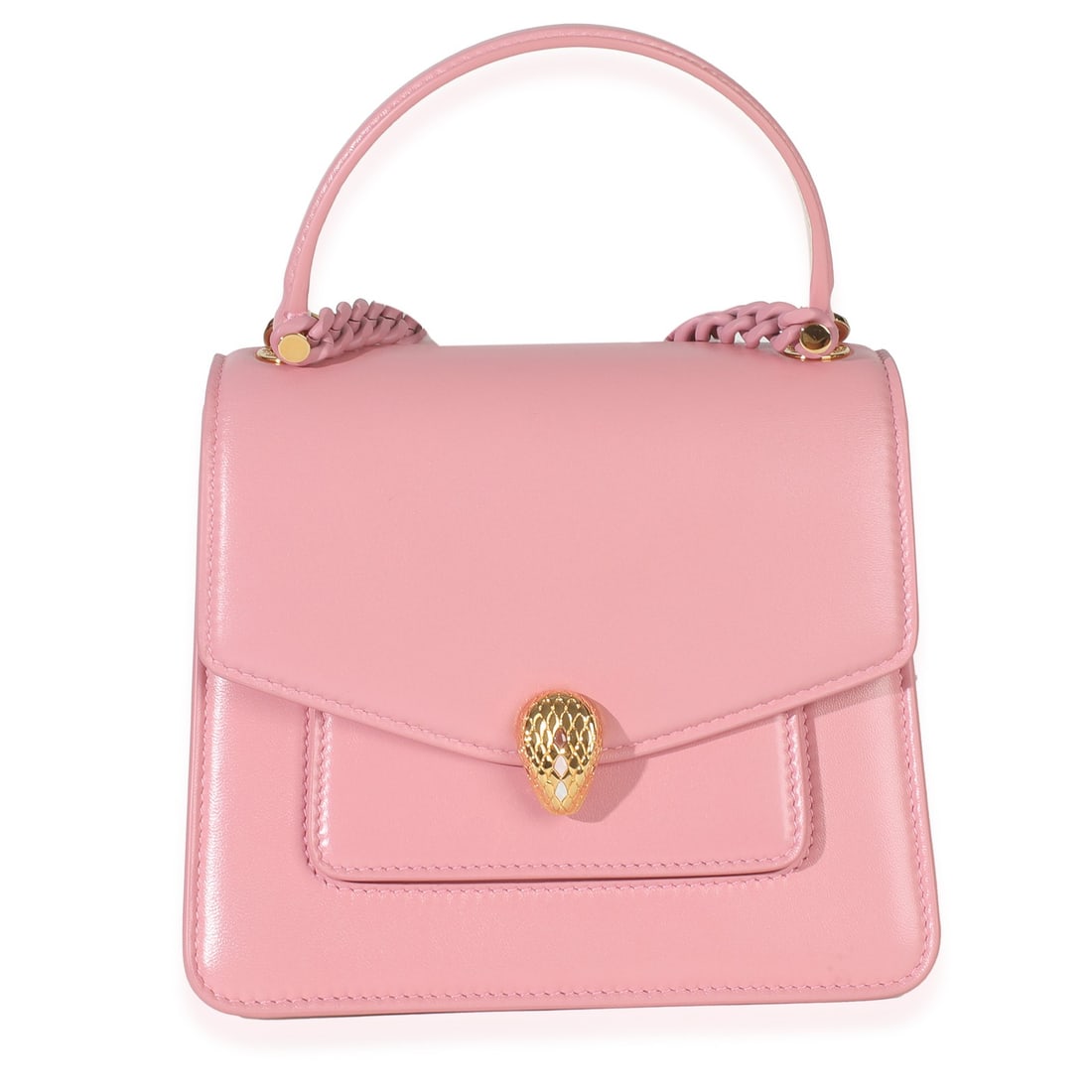 Bvlgari Serpenti Forever Pink Calfskin Top Handle Bag with Accessories (1 of 10)