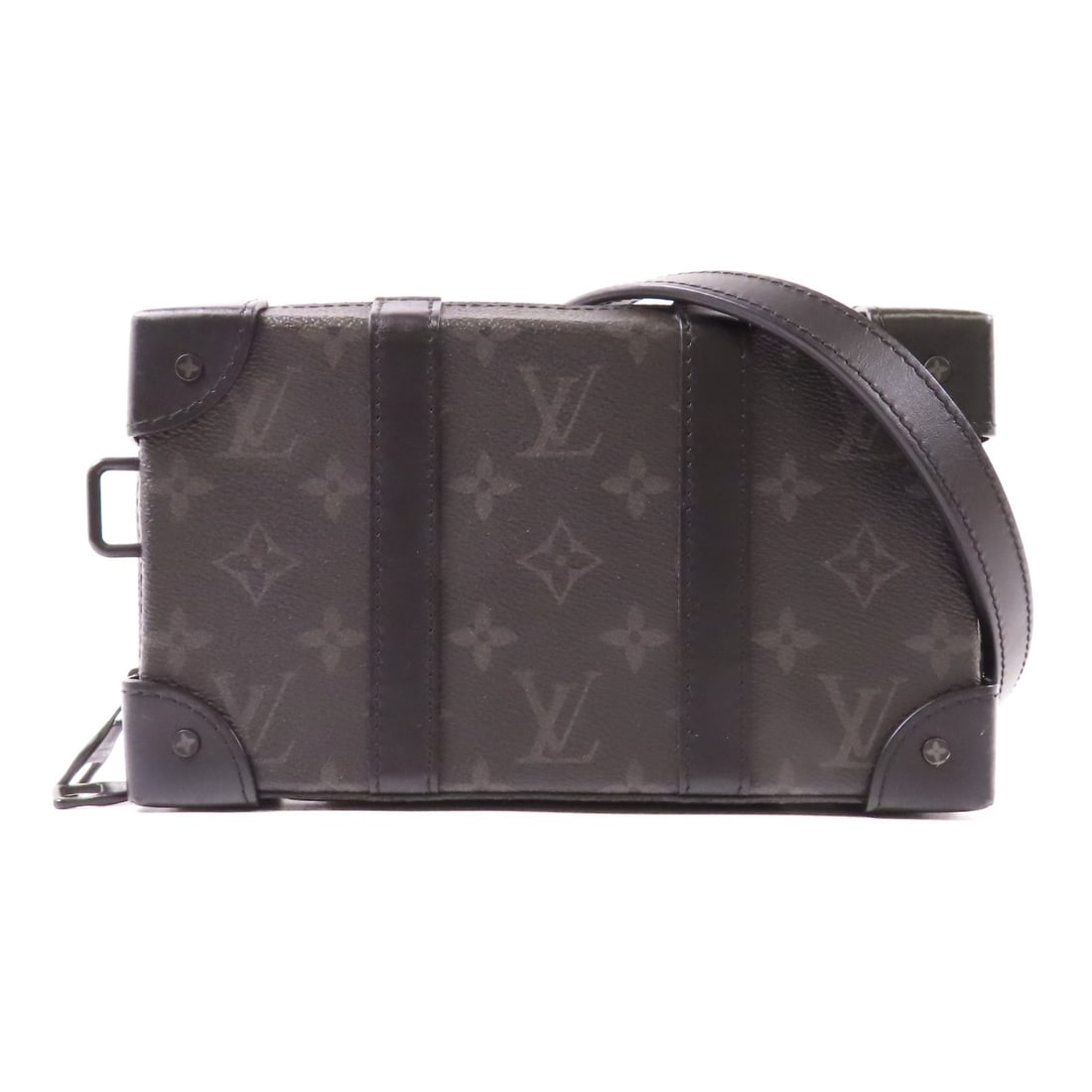 Louis Vuitton Soft Trunk Monogram Eclipse Black PVC Shoulder Wallet M69838 (1 of 11)