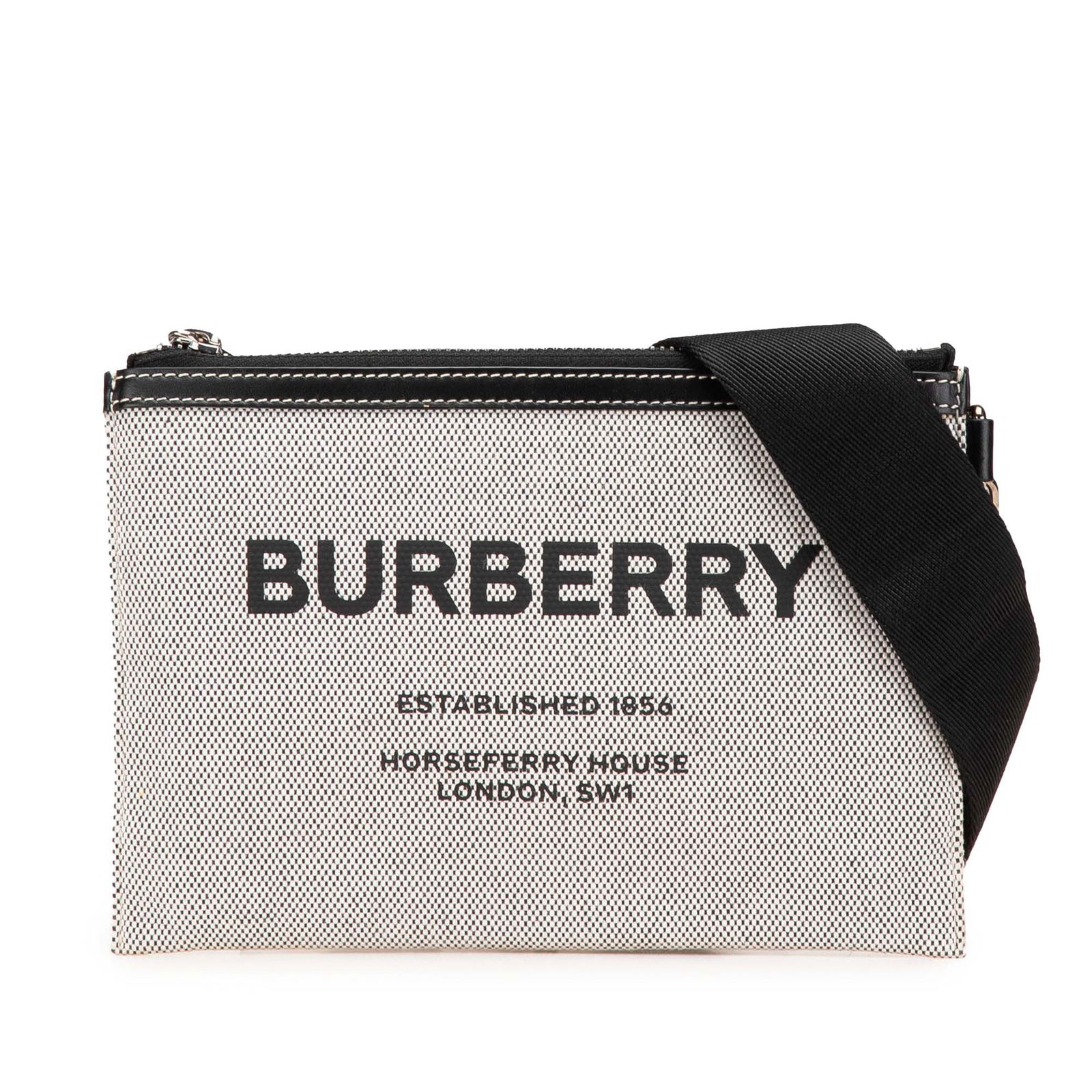 Burberry Canvas Horseferry Print Callum Crossbody Bag Gray: Burberry Canvas Horseferry Print Callum Crossbody Bag Gray The Burberry Canvas Horseferry Print Callum Crossbody bag combines practicality with stylish design. This crossbody features a printed canvas