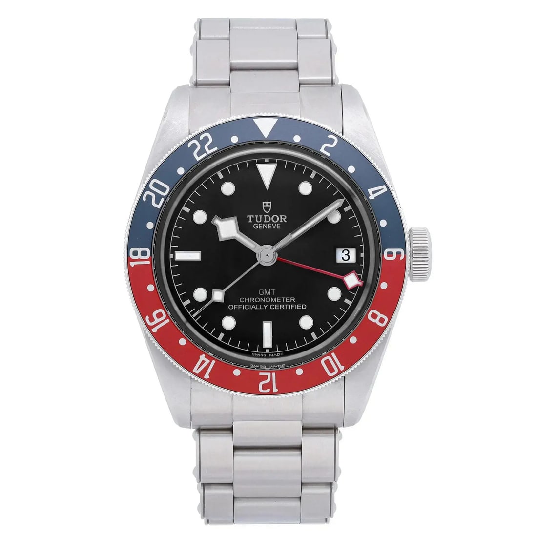 TUDOR Heritage Black Bay GMT Automatic Watch 79830RB Black Dial Stainless Steel (1 of 6)