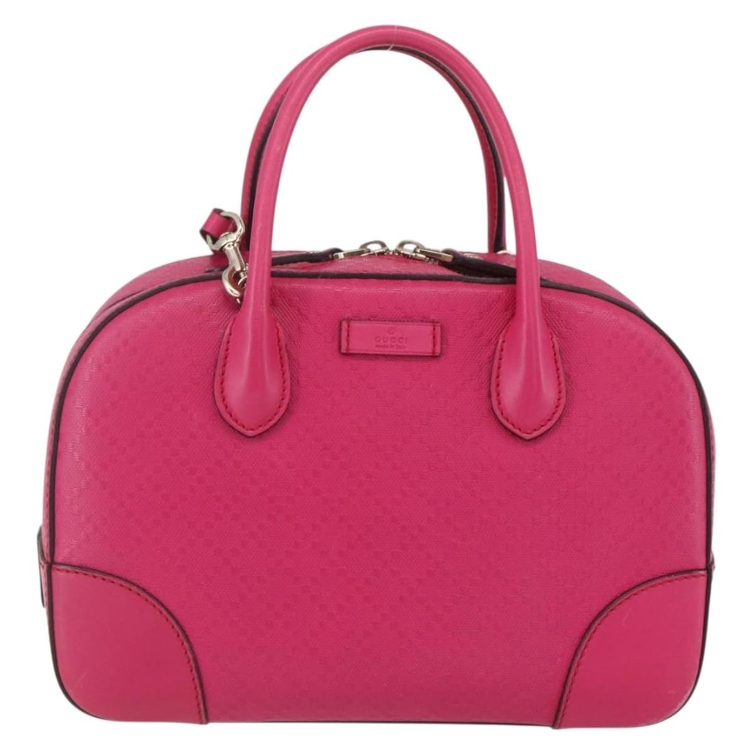 Gucci Diamante Leather Pink Bright Top Handle Bag (1 of 18)