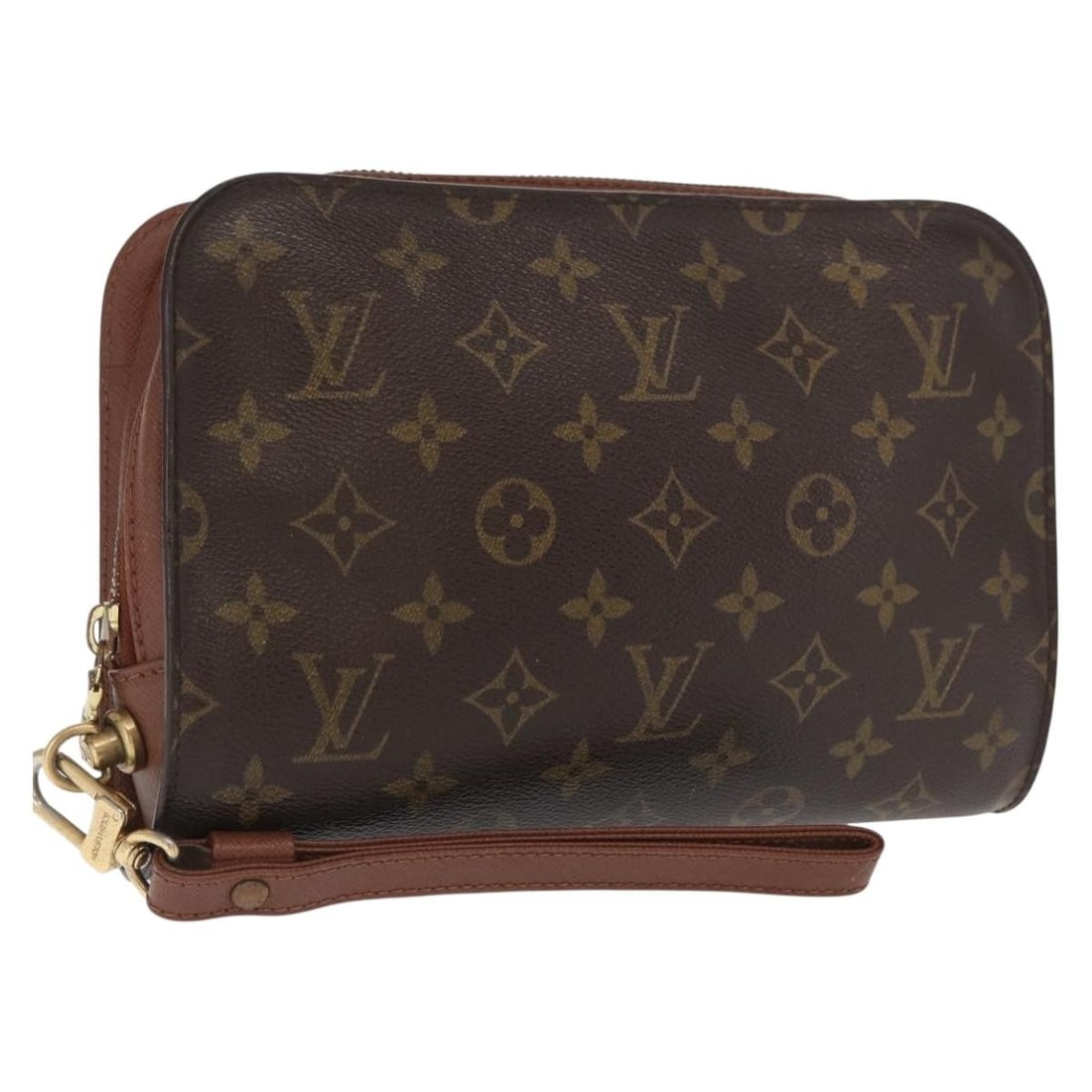 Louis Vuitton Monogram Canvas Pochette Orsay Brown 24cm x 16cm x 5cm: Louis Vuitton Monogram Canvas Pochette Orsay Brown 24cm x 16cm x 5cm The Louis Vuitton Pochette Orsay is a women's accessory crafted from brown monogram canvas. It features a compact design suitable f
