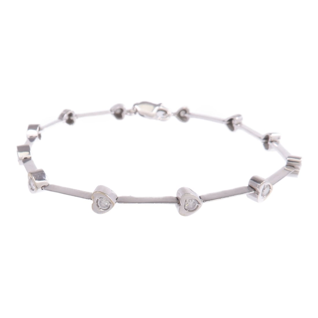 18K White Gold Diamond Bracelet by JEWELRY (1 of 8)