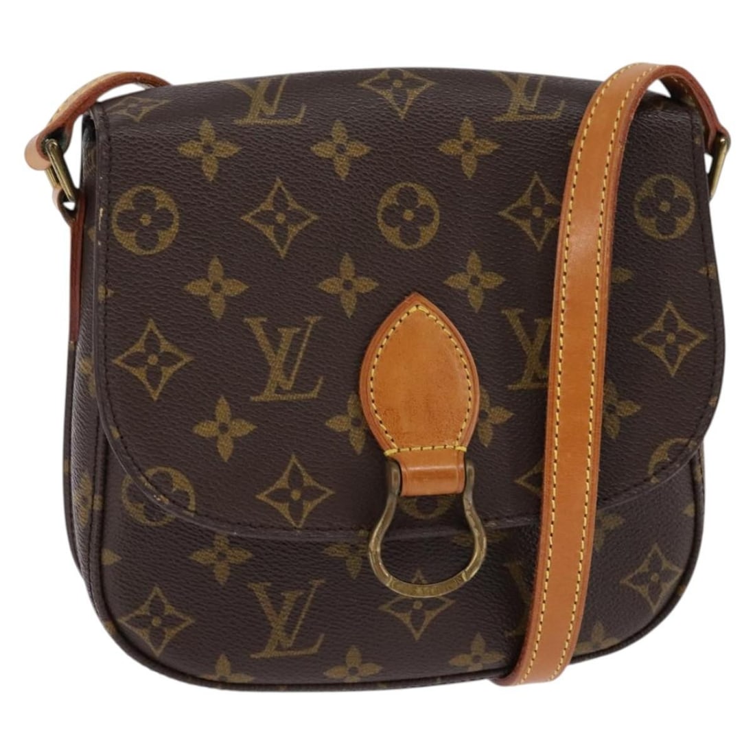 Louis Vuitton Monogram Saint Cloud MM Shoulder Bag M51243 France Auth (1 of 18)