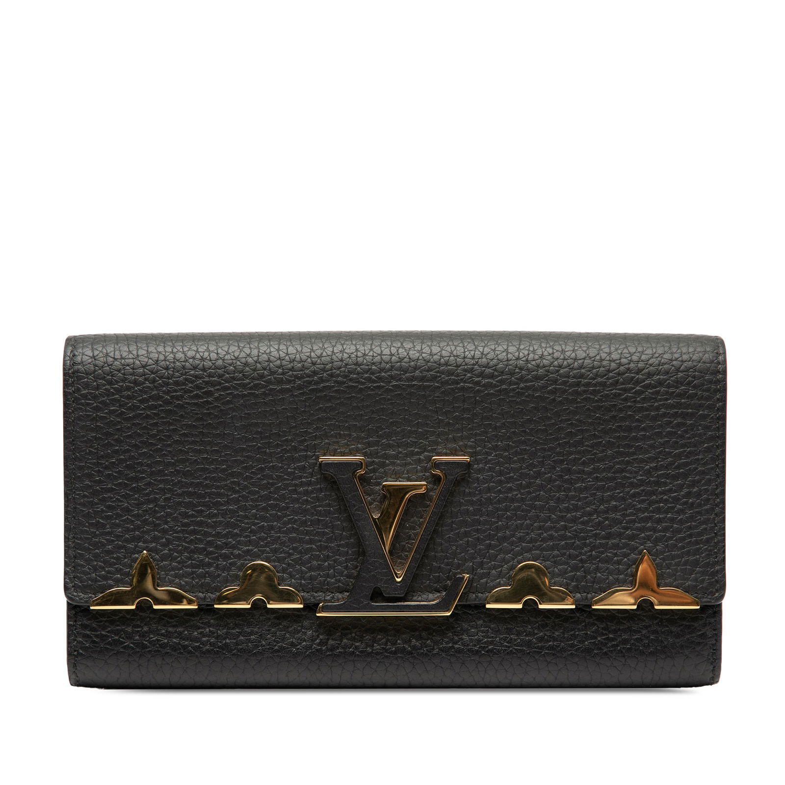 Louis Vuitton Capucines Black Long Wallet in Taurillon Leather (1 of 7)