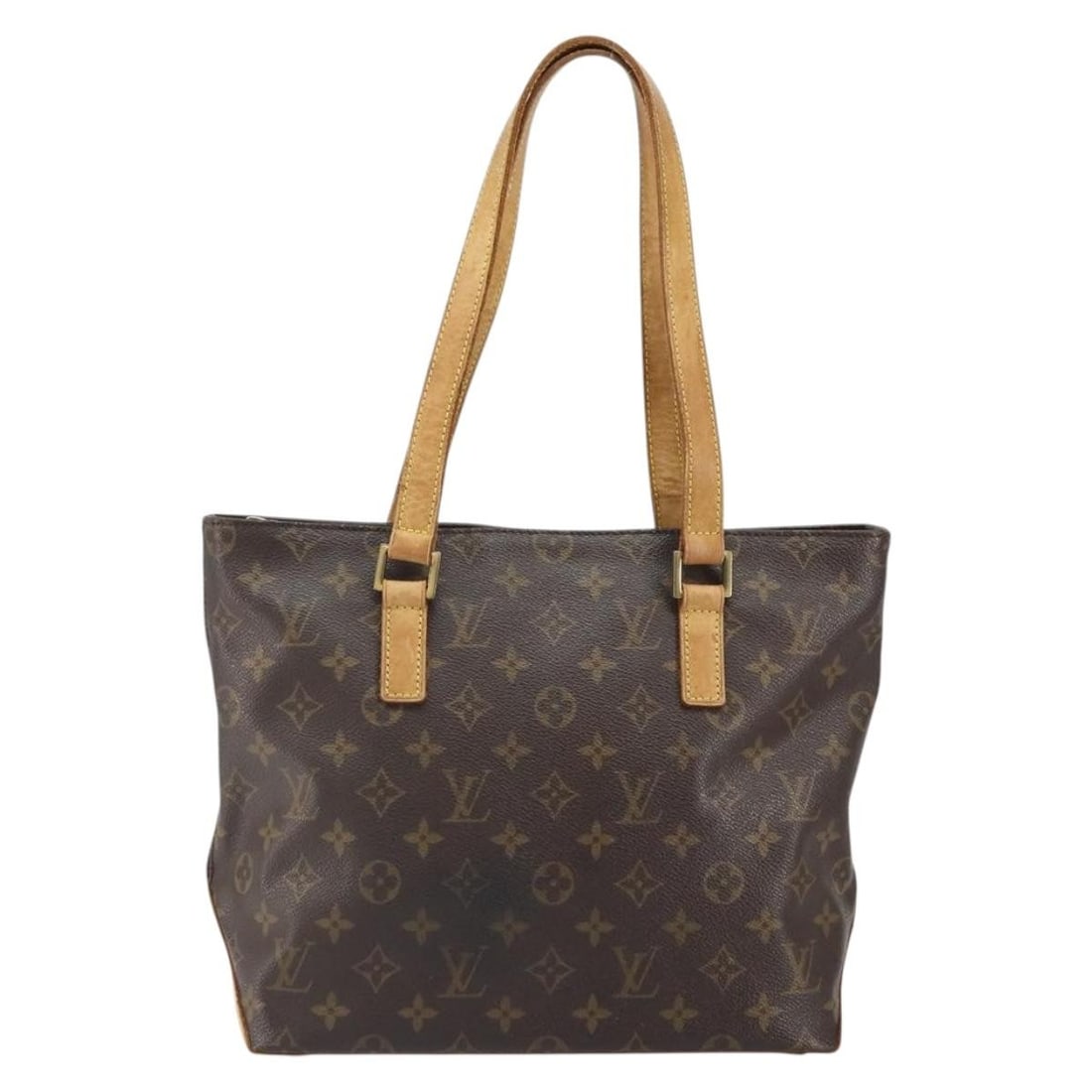Brown Louis Vuitton Cabas Piano Canvas Tote Bag 32cm by 24cm: Brown Louis Vuitton Cabas Piano Canvas Tote Bag 32cm by 24cm Louis Vuitton Cabas Piano handbag crafted in brown monogram canvas designed for women. This bag features a spacious interior with pockets a