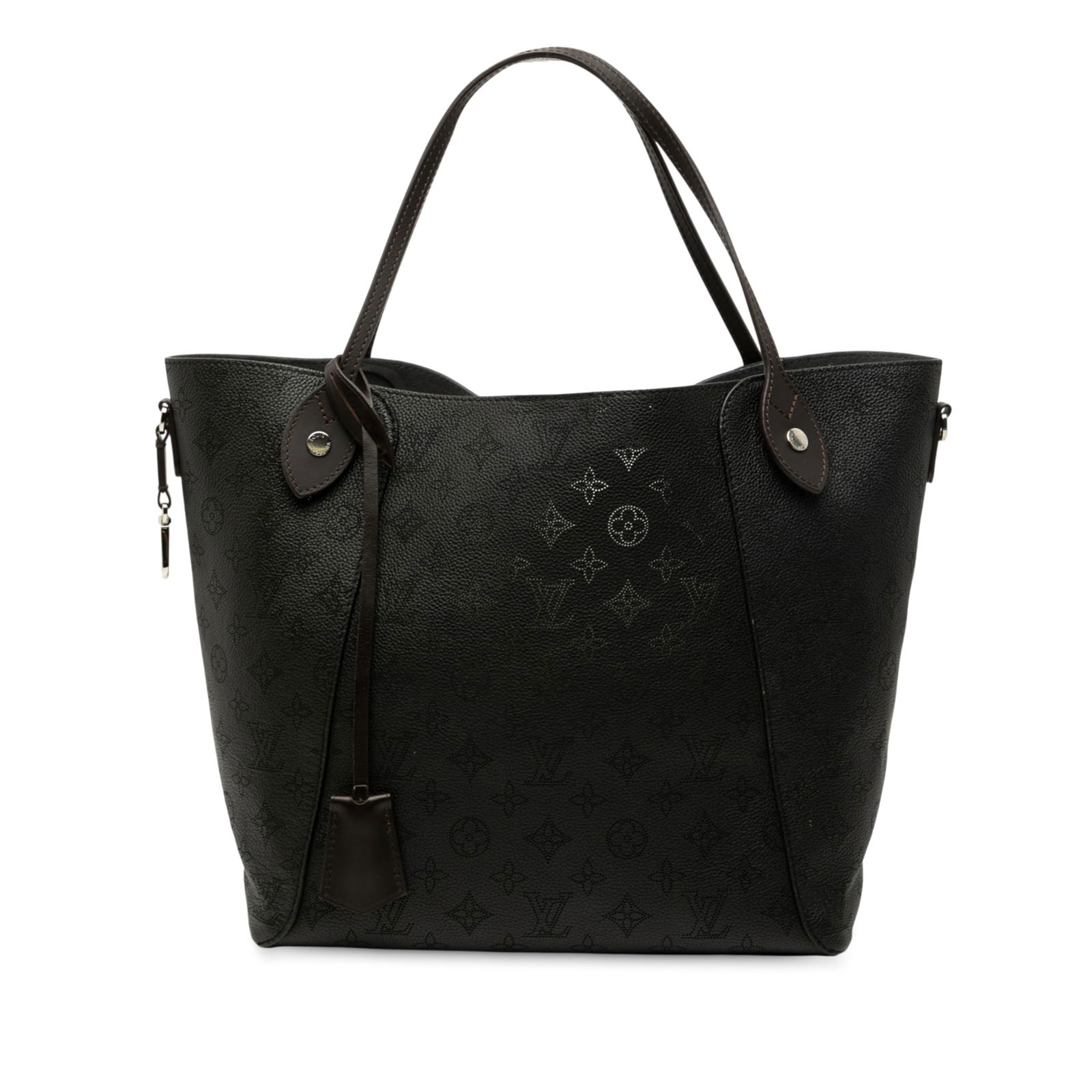 Louis Vuitton Monogram Mahina Hina MM Black Leather Bag (1 of 8)