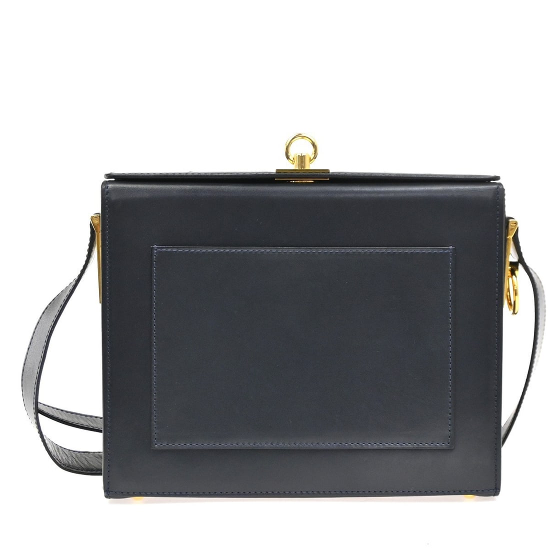 Celine Blue Leather Vintage Shoulder Handbag 22cm x 17.5cm x 7.5cm (1 of 17)