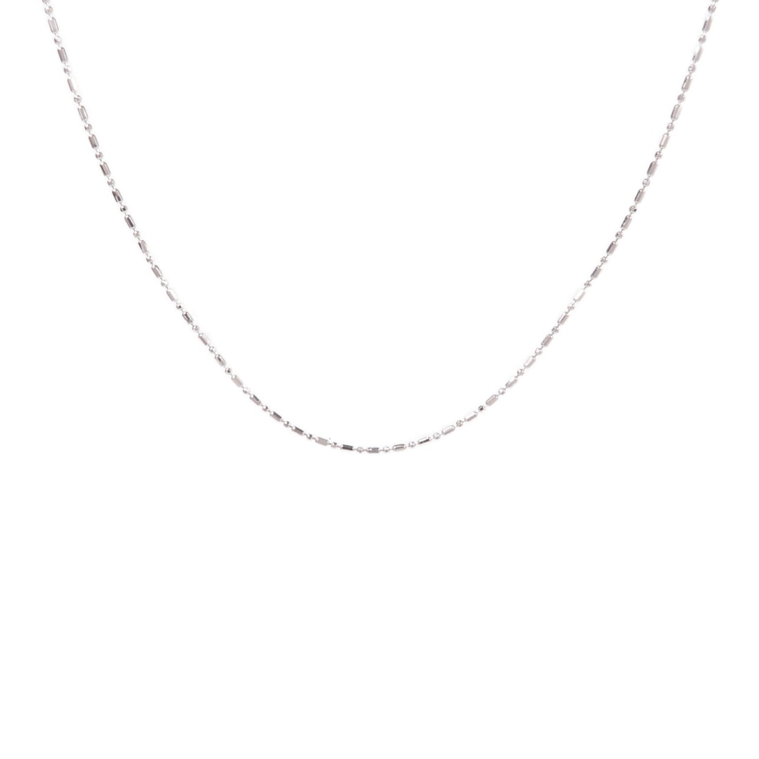 JEWELRY 18K White Gold Necklace Silver (1 of 9)