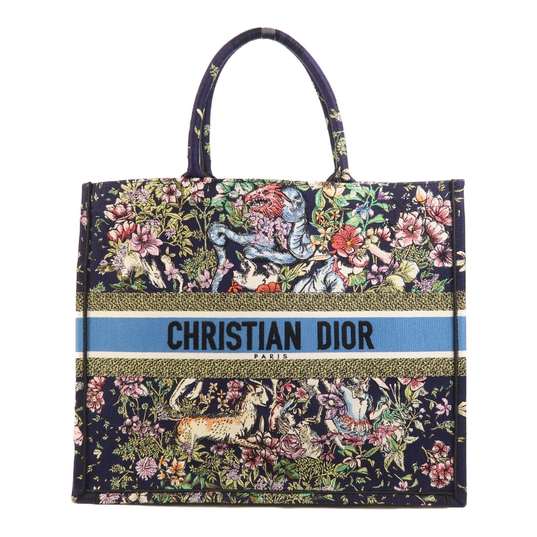 Dior Book Tote Large Purple Canvas Bag from France: Dior Book Tote Large Purple Canvas Bag from France This Christian Dior Book Tote is crafted from purple canvas and features a large, structured silhouette. Designed for everyday versatility, the tote