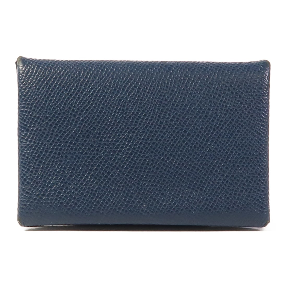 HERMES Calvi Card Case Epsom Leather Blue France: HERMES Calvi Card Case Epsom Leather Blue France This elegant HERMES Calvi Card Case is crafted from high-quality Epsom leather, featuring a stunning blue color that adds sophistication to your everyd