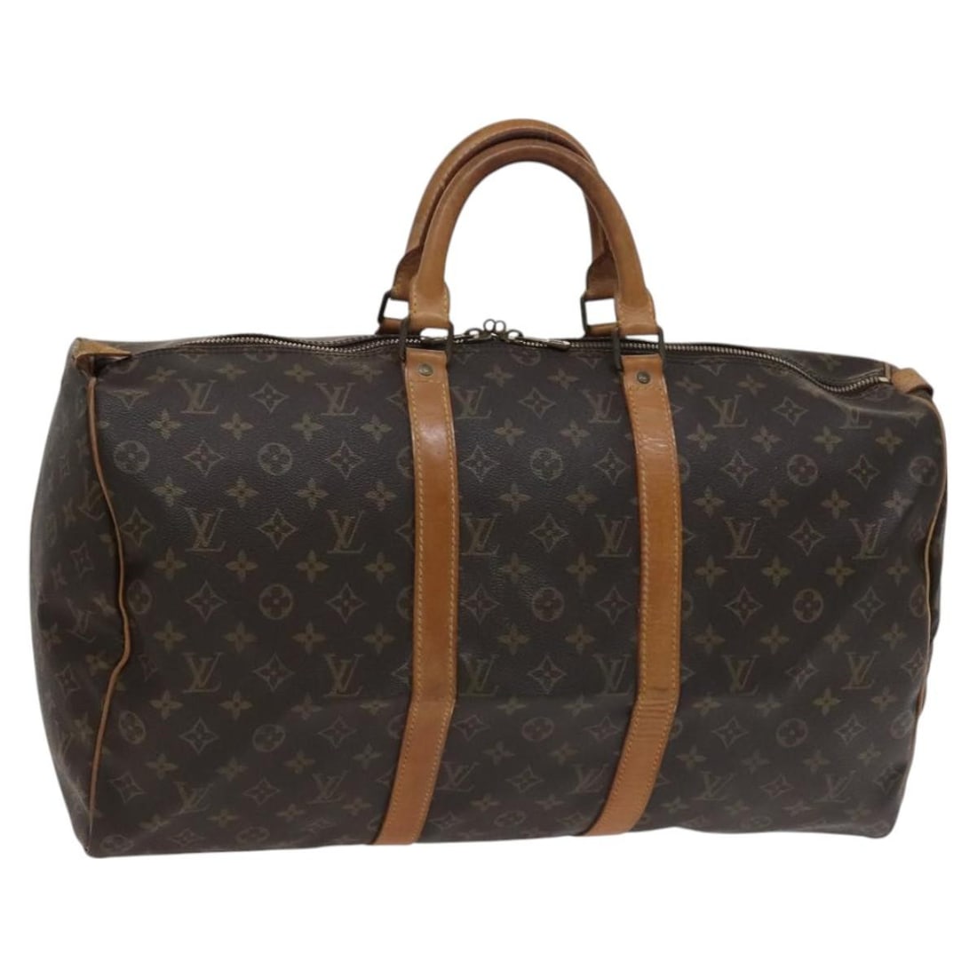 Louis Vuitton Keepall 50 Brown Canvas Boston Travel Bag (1 of 18)