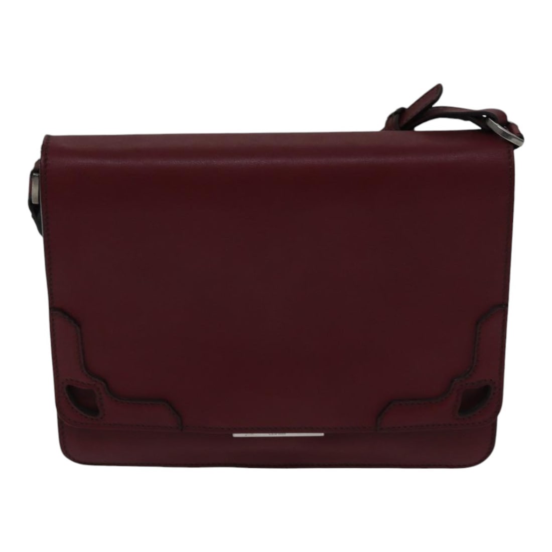 Cartier Burgundy Leather Marcello Women's Shoulder Bag 24cm (1 of 18)