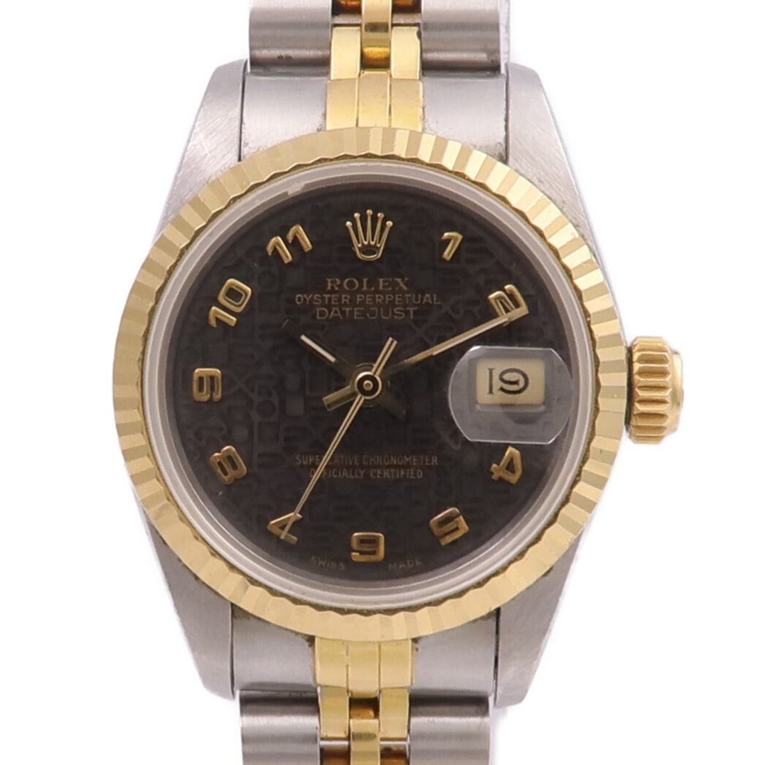 Datejust 69173 Automatic Wristwatch in Yellow Gold and Steel Black Dial (1 of 18)