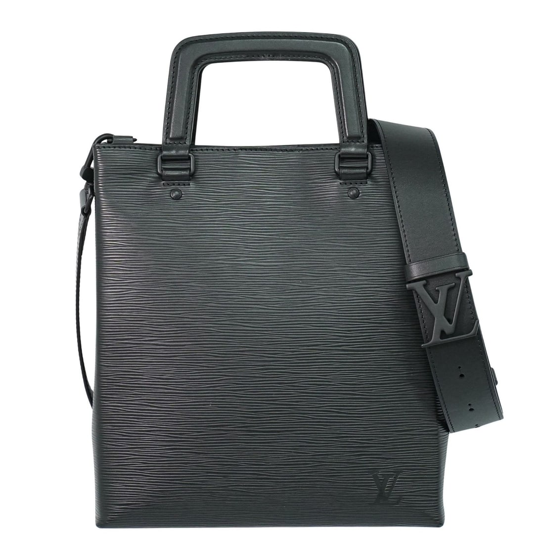 Louis Vuitton Epi Leather Sac Plat Fold Black Handbag (1 of 18)
