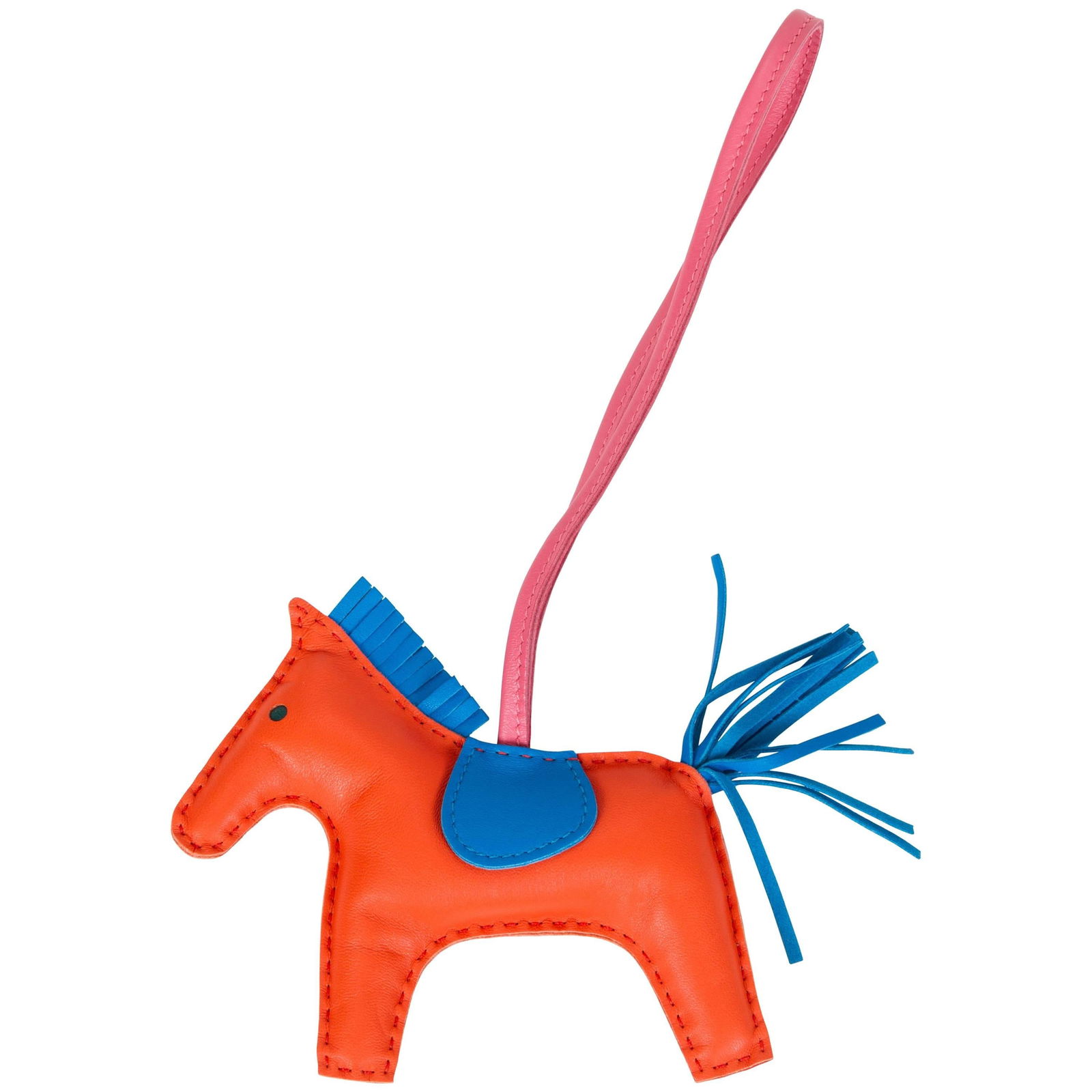 Hermes MM Orange Poppy Rodeo Bag Charm New in Box: Hermes MM Orange Poppy Rodeo Bag Charm New in Box Introducing the exquisite Hermes MM Orange Poppy Rodeo Bag Charm, a rare and collectible accessory that embodies the luxury and craftsmanship of Herme