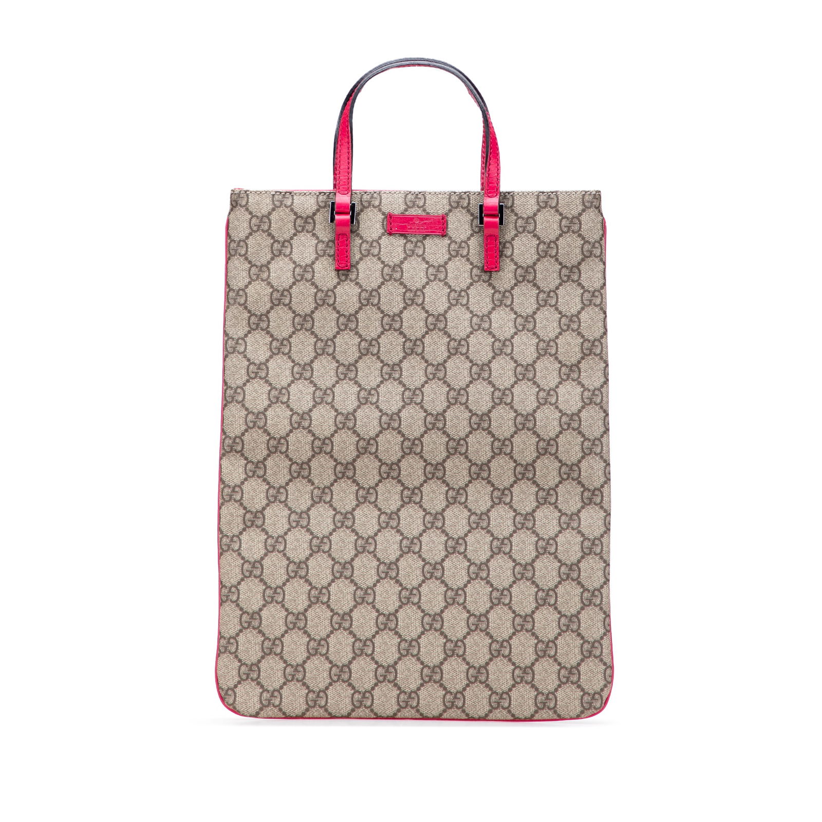 Gucci GG Supreme Tote Brown Coated Canvas Bag: Gucci GG Supreme Tote Brown Coated Canvas Bag This Gucci GG Supreme Tote is a stylish accessory crafted from durable coated canvas with a chic brown finish. It features flat leather straps for comfort