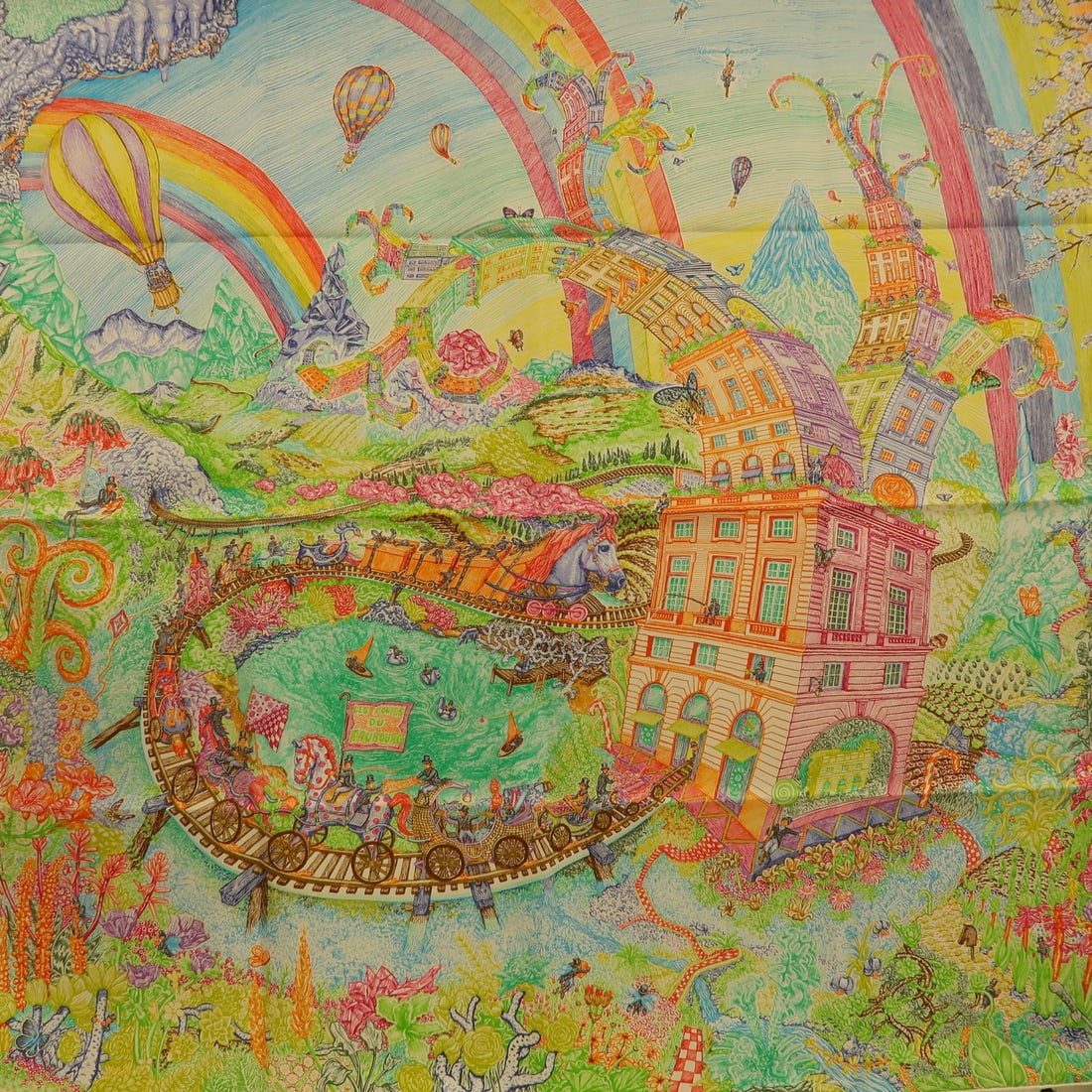 HERMES Multicolor Silk Scarf Elegant Accessory: HERMES Multicolor Silk Scarf Elegant Accessory This exquisite HERMES scarf showcases a vibrant multicolor design, crafted from luxurious silk. Perfect for adding a touch of elegance to any outfit, thi