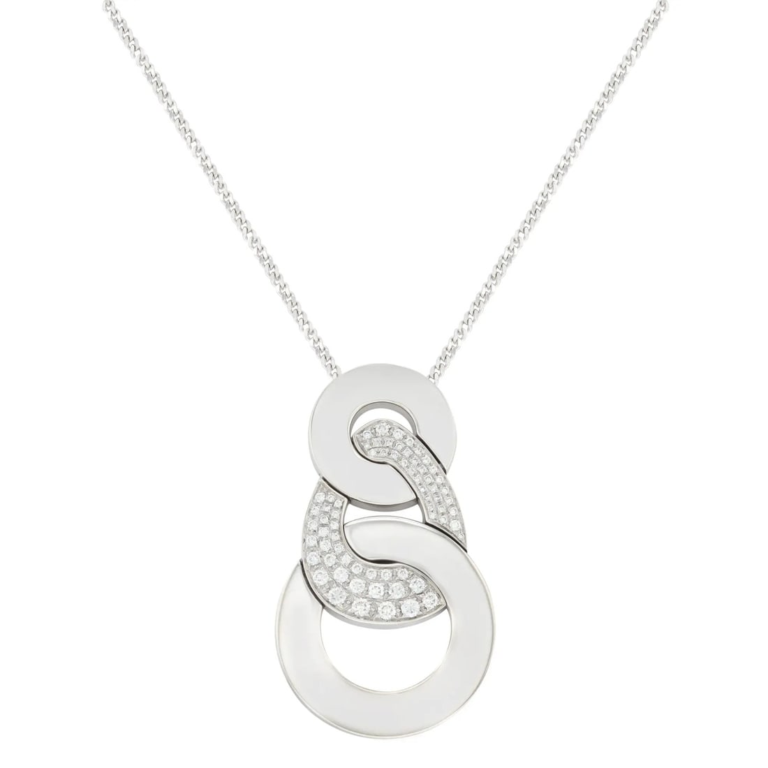 Salvini 18k White Gold Diamond Pendant Necklace 1.30 Cttw (1 of 5)