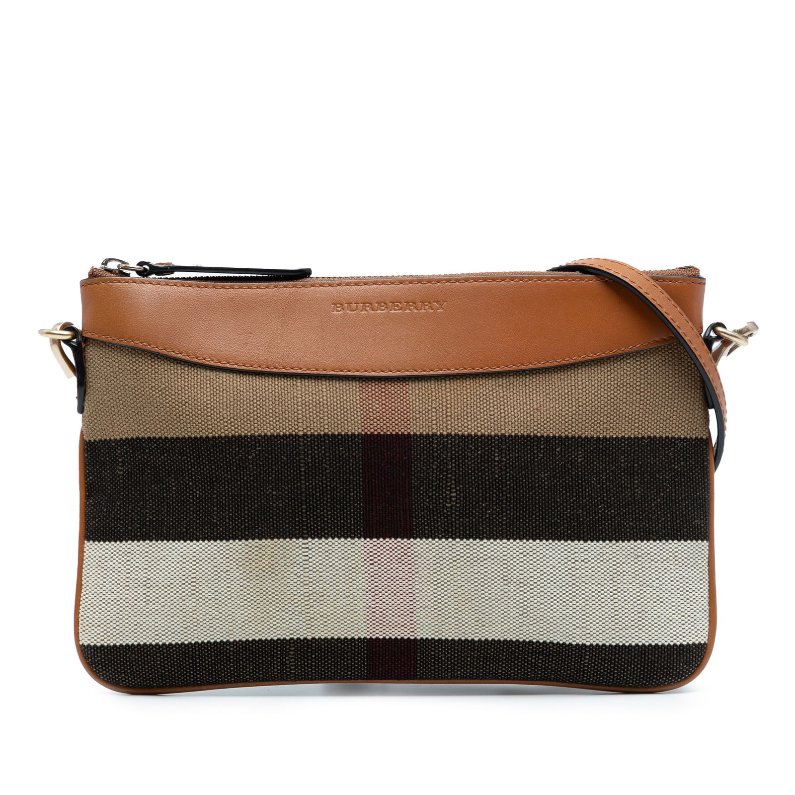 Burberry Mega Check Canvas Peyton Crossbody Bag with Leather Trim: Burberry Mega Check Canvas Peyton Crossbody Bag with Leather Trim The Burberry Mega Check Canvas Peyton Crossbody bag beautifully combines style and practicality. It features a striking mega check can
