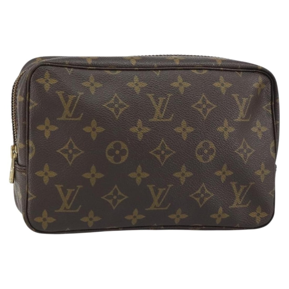 LOUIS VUITTON Monogram Trousse Toilette 23 Clutch Bag M47524 Auth: LOUIS VUITTON Monogram Trousse Toilette 23 Clutch Bag M47524 Auth This authentic Louis Vuitton Monogram Trousse Toilette 23 Clutch Bag is a stylish accessory crafted from durable monogram canvas, show
