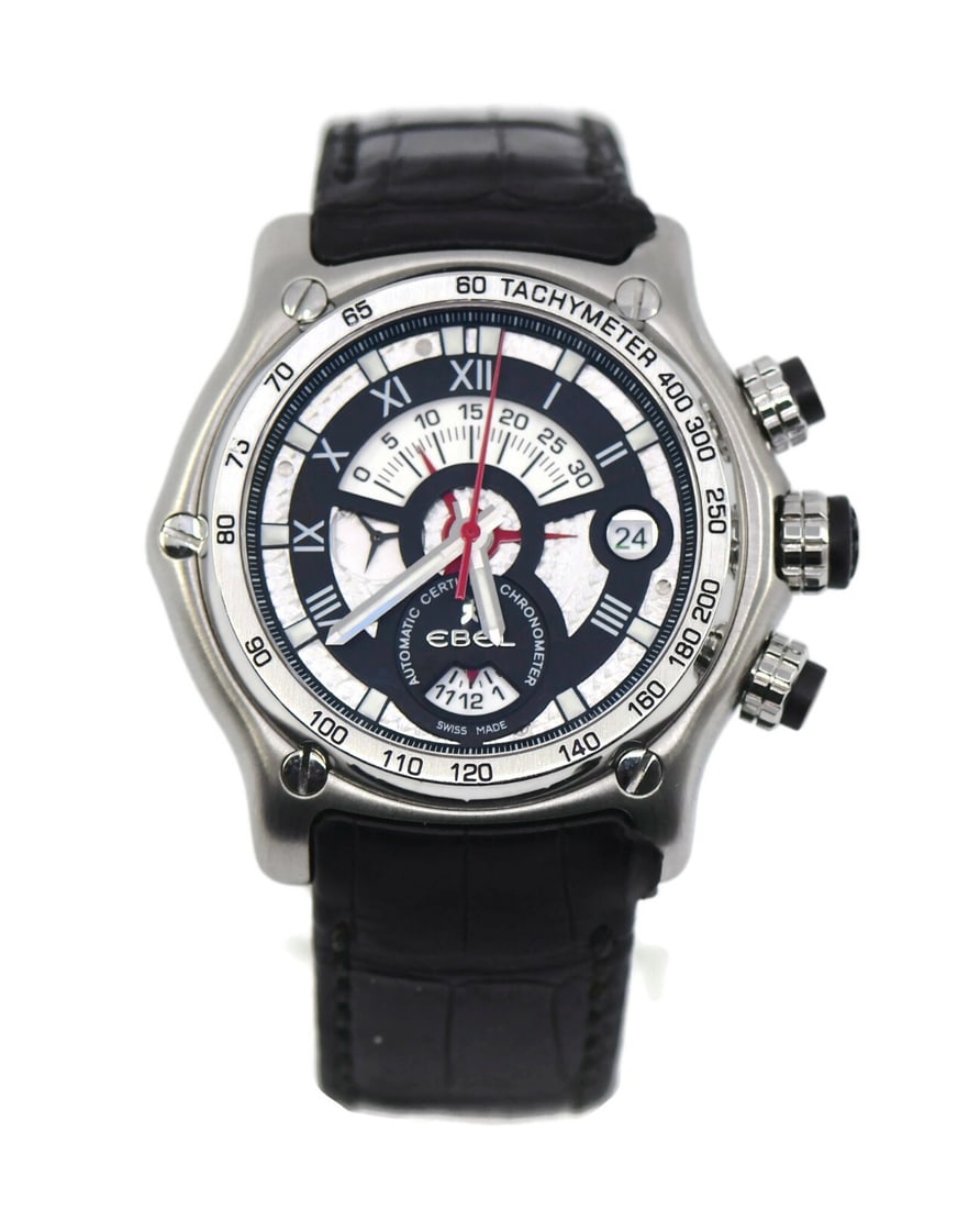 Ebel 1911 BTR Chronograph Stainless Steel Watch E9139L72 with Box and Papers (1 of 6)