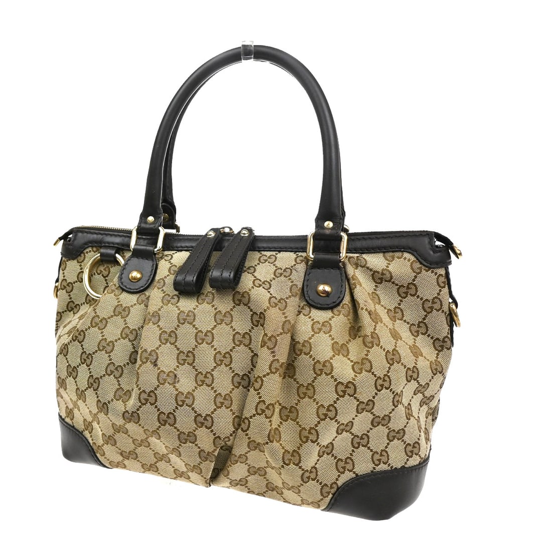 Brown Gucci Sukey Canvas Tote Handbag 27cm by 23cm by 12cm (1 of 13)