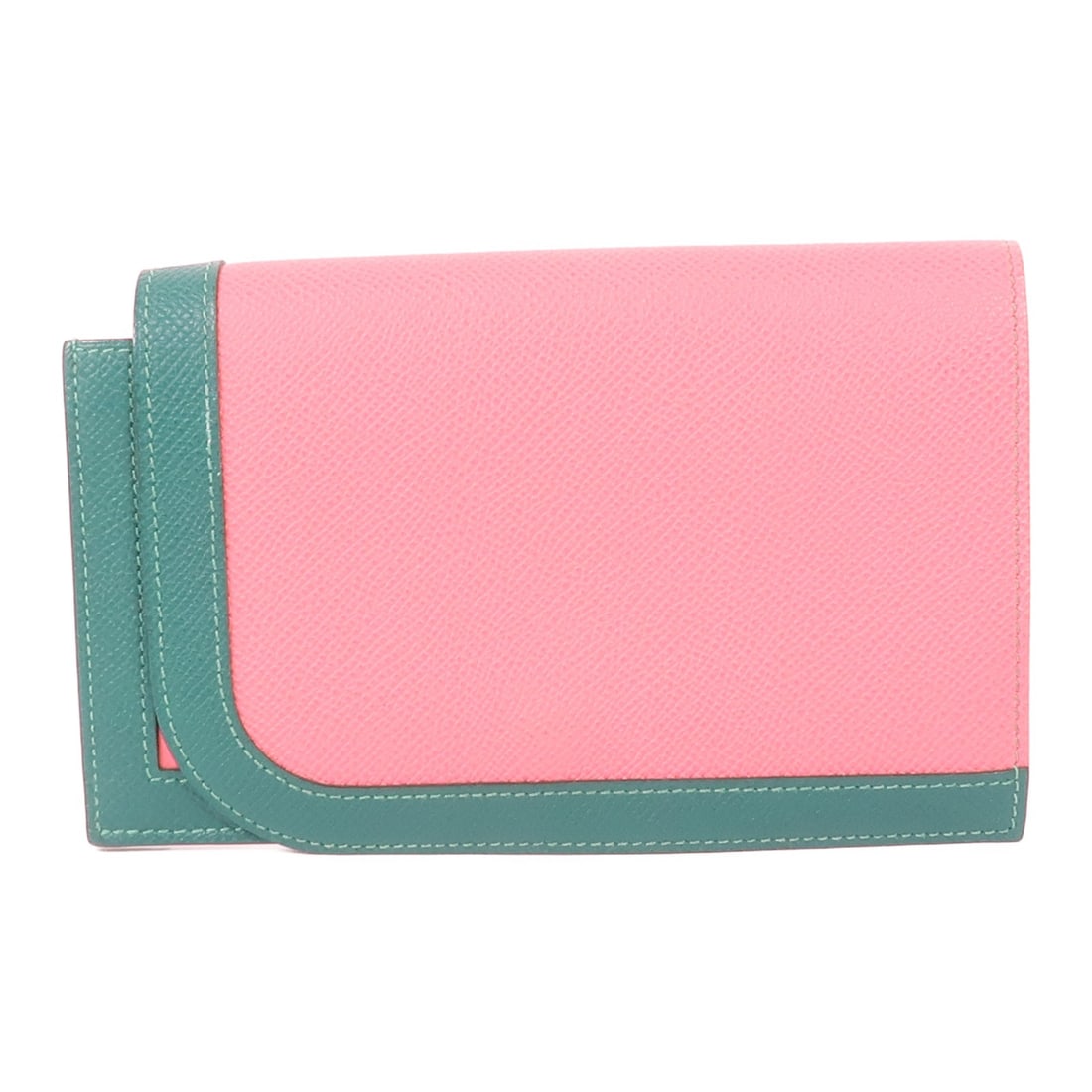 HERMES Camail Long Wallet Veau Epsom Leather Rose Azalee: HERMES Camail Long Wallet Veau Epsom Leather Rose Azalee This elegant HERMES Camail Long Wallet is crafted from high-quality Veau Epsom leather, featuring a beautiful Rose Azalee pink color that adds