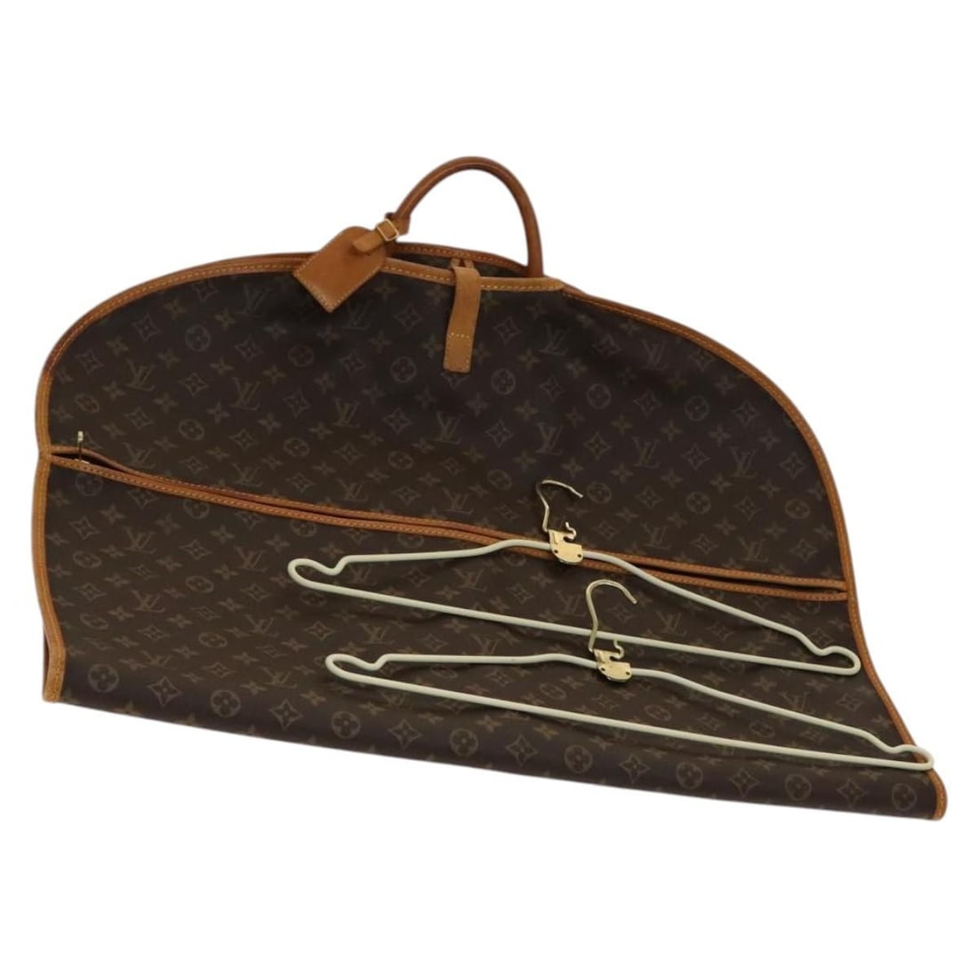 LOUIS VUITTON Monogram Garment Cover M23544 Auth with Name Tag: LOUIS VUITTON Monogram Garment Cover M23544 Auth with Name Tag This Louis Vuitton Monogram Sac De Portmanteau Garment Cover is an exquisite piece crafted from durable Monogram Canvas, showcasing the i